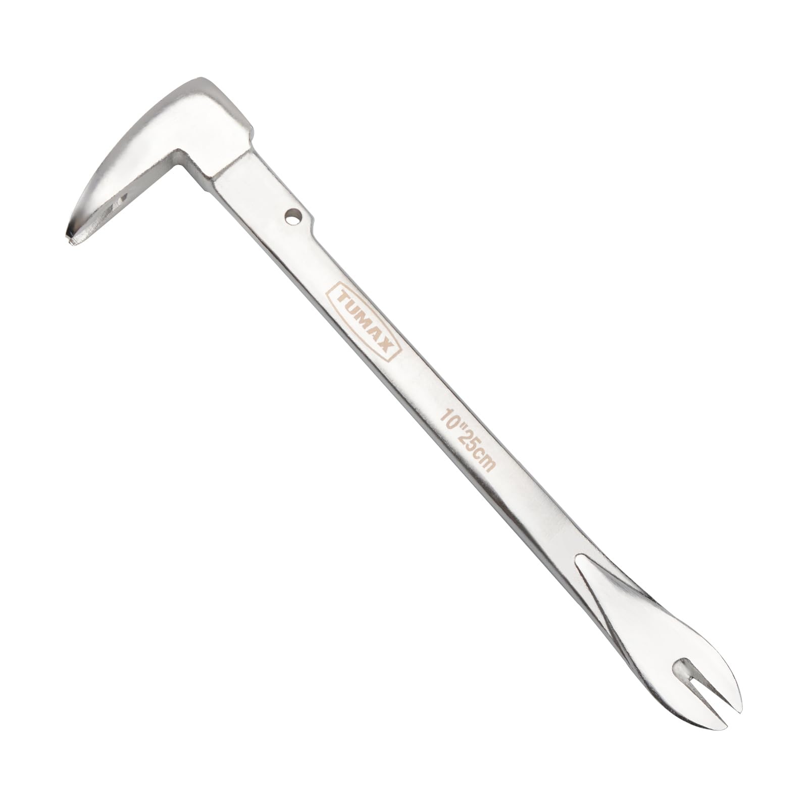 TUMAX 10" Nail Puller Cats Paw Pry Bar, High-Carbon Steel Mini Crowbar for Ho...