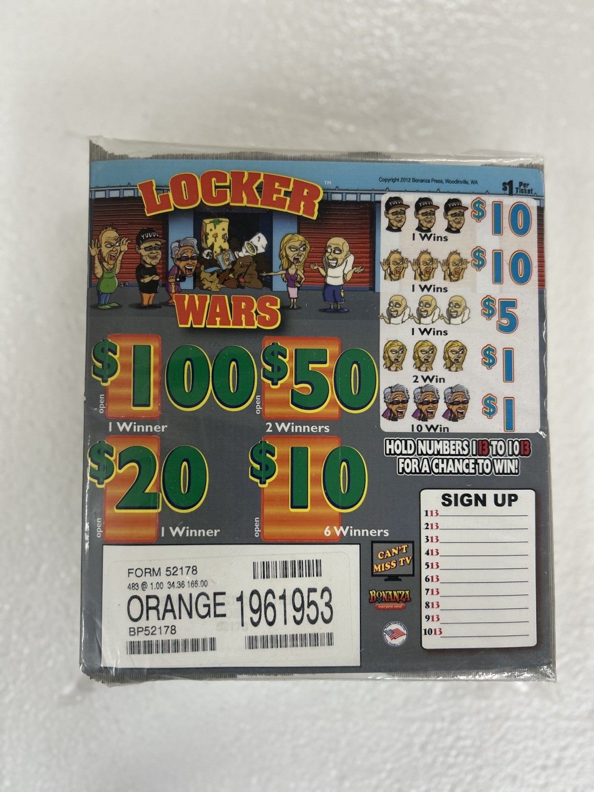 Pull Tickets “ Locker Wars “