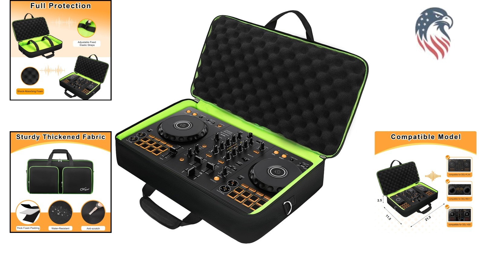 DJ Controller Case Compatible with DDJ DDJ 400 DJ Controller Bag Polyester