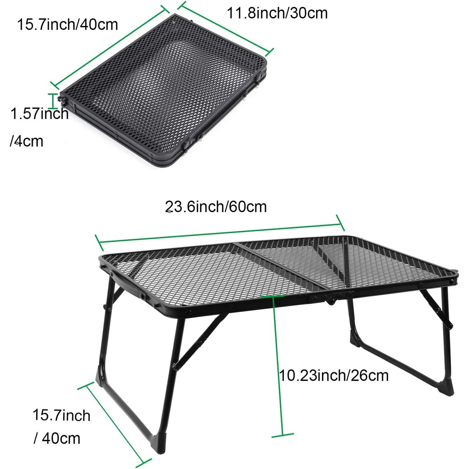 Folding Camping Table, Mini Portable Grill Picnic Table for Grill Picnic
