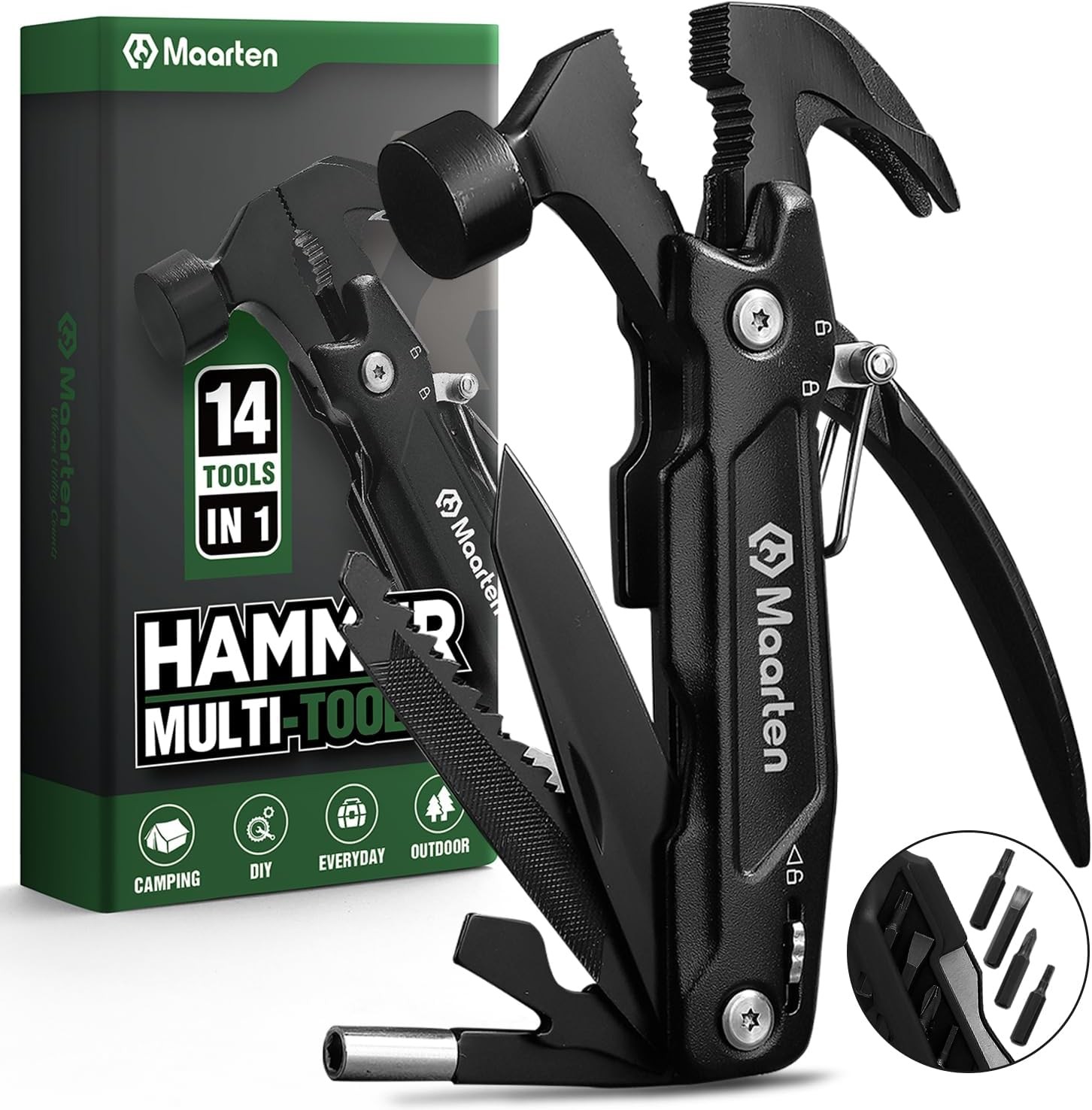 Maarten Stocking Stuffers for Adults Men - Gifts Upgraded Hammer Multitool