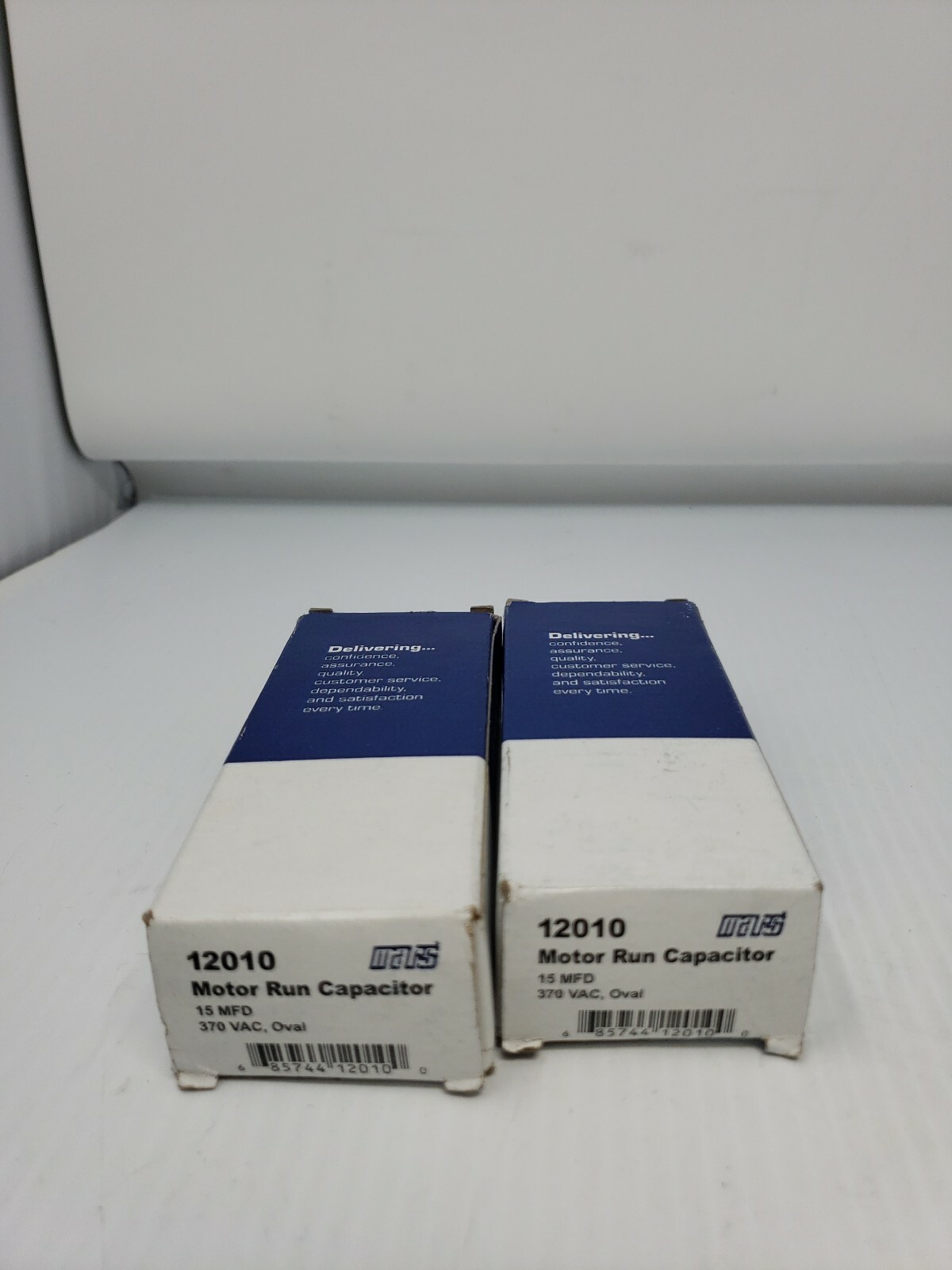 Lot Of 2 Mars 12010 Motor Run Capacitor 15 MFD 370 VAC
