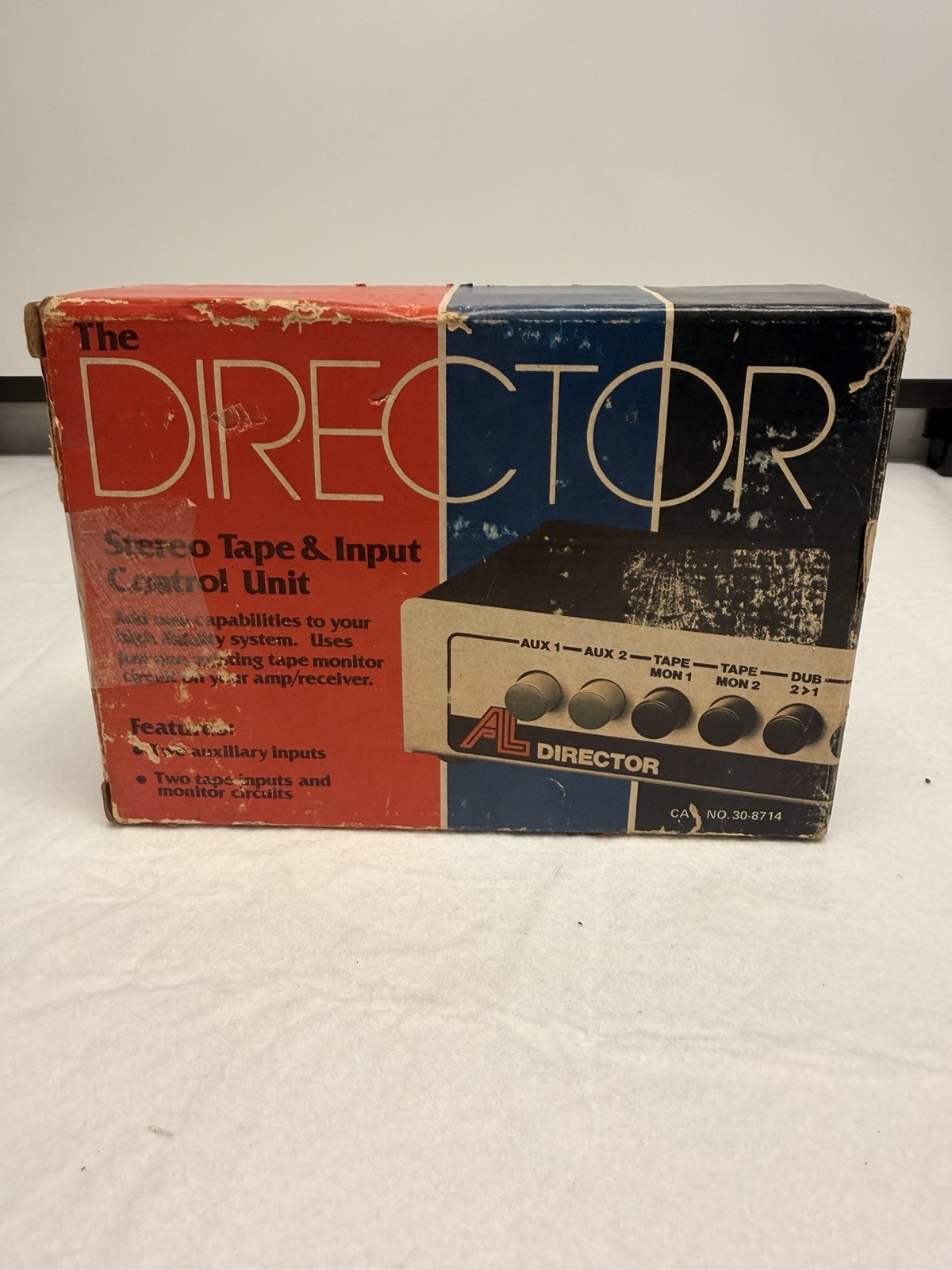 AL Director Stereo Tape & Input Control Unit # 30-8714 Audiotex Laboratories NOS