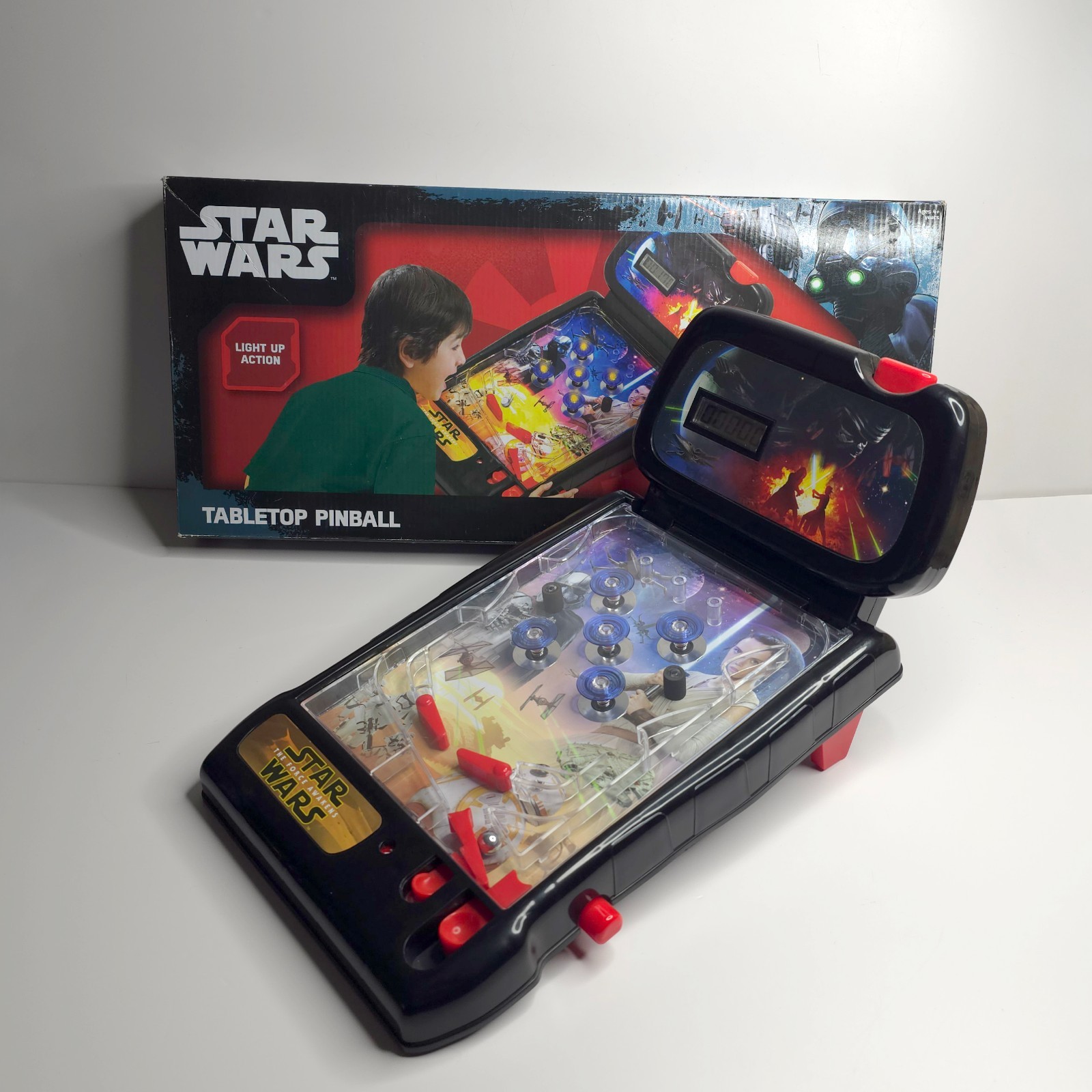 2009 Star Wars The Force Awakens Tabletop Pinball Game Electronic Scoring WORKS