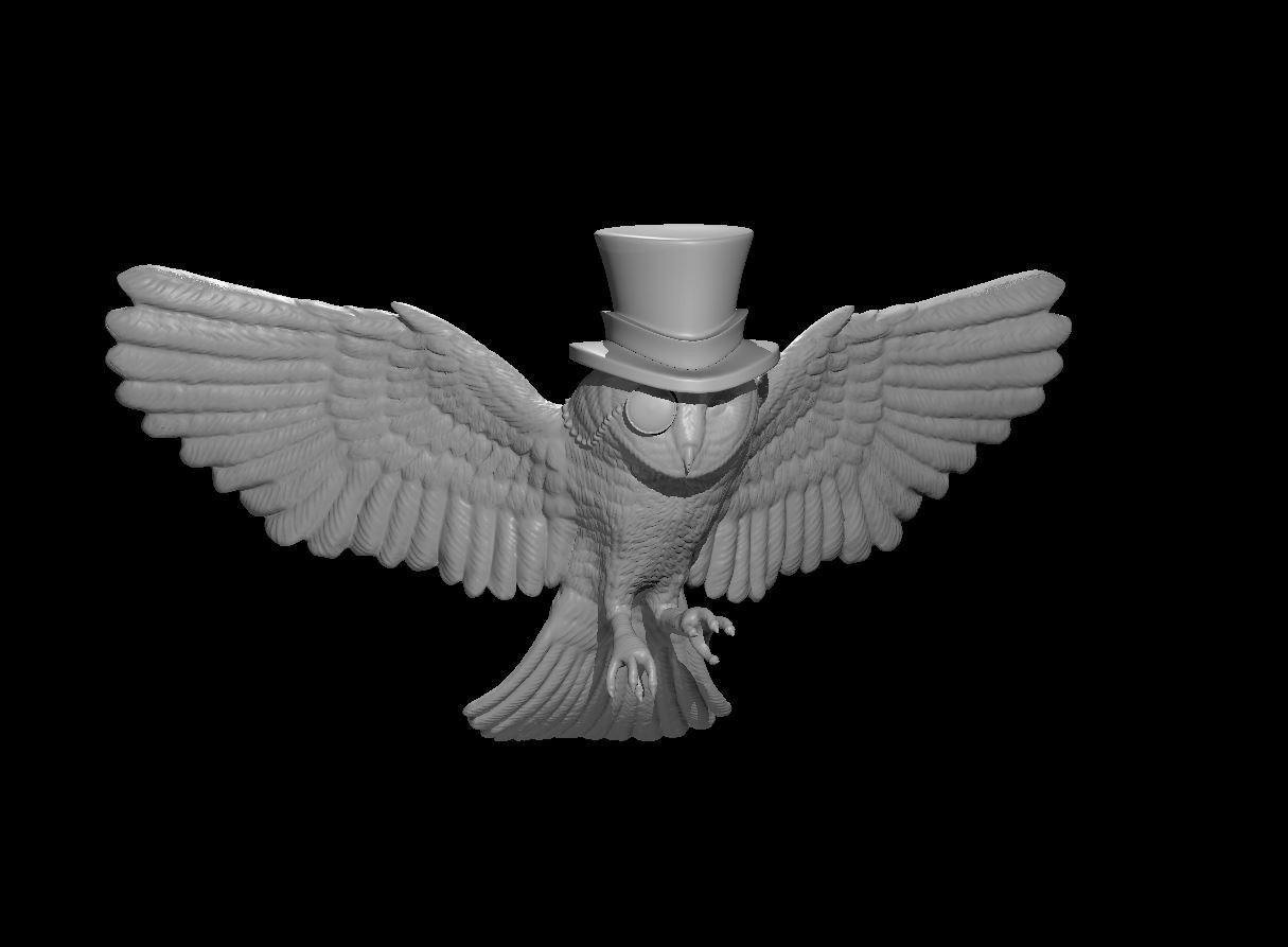 Owl Noble Wizard NPC Townsfolk 28mm Scale DND D&D Tabletop Mini