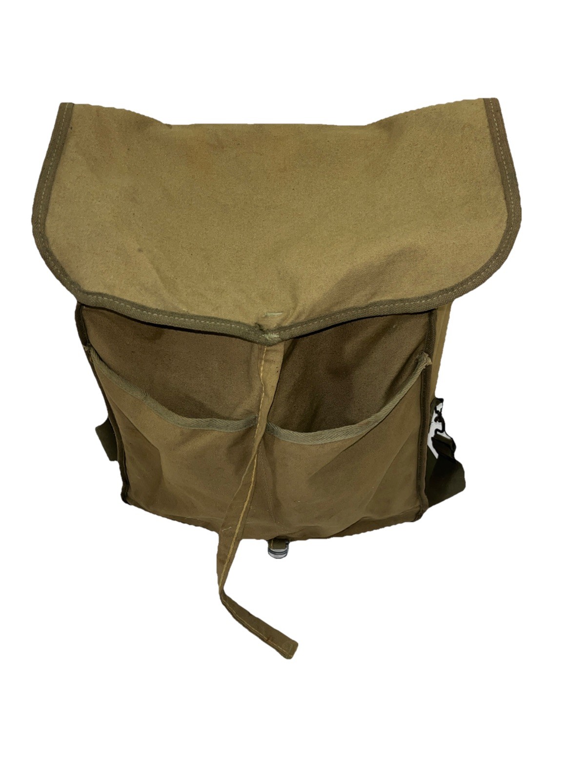 Vintage Military Surplus Backpack Cotton Canvas Olive Drab OD Green