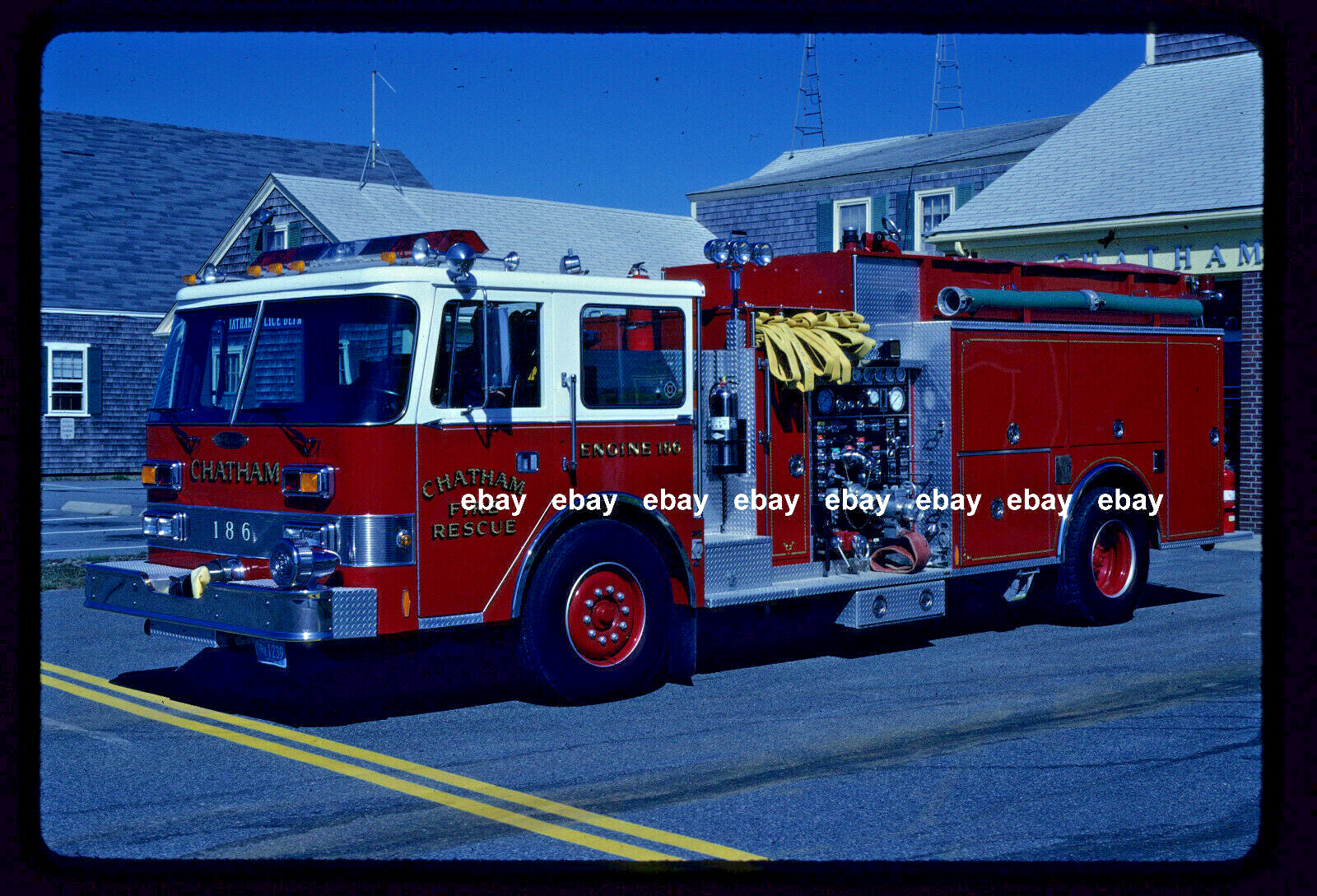 Chatham MA 1989 Pierce Arrow pumper Fire Apparatus Slide