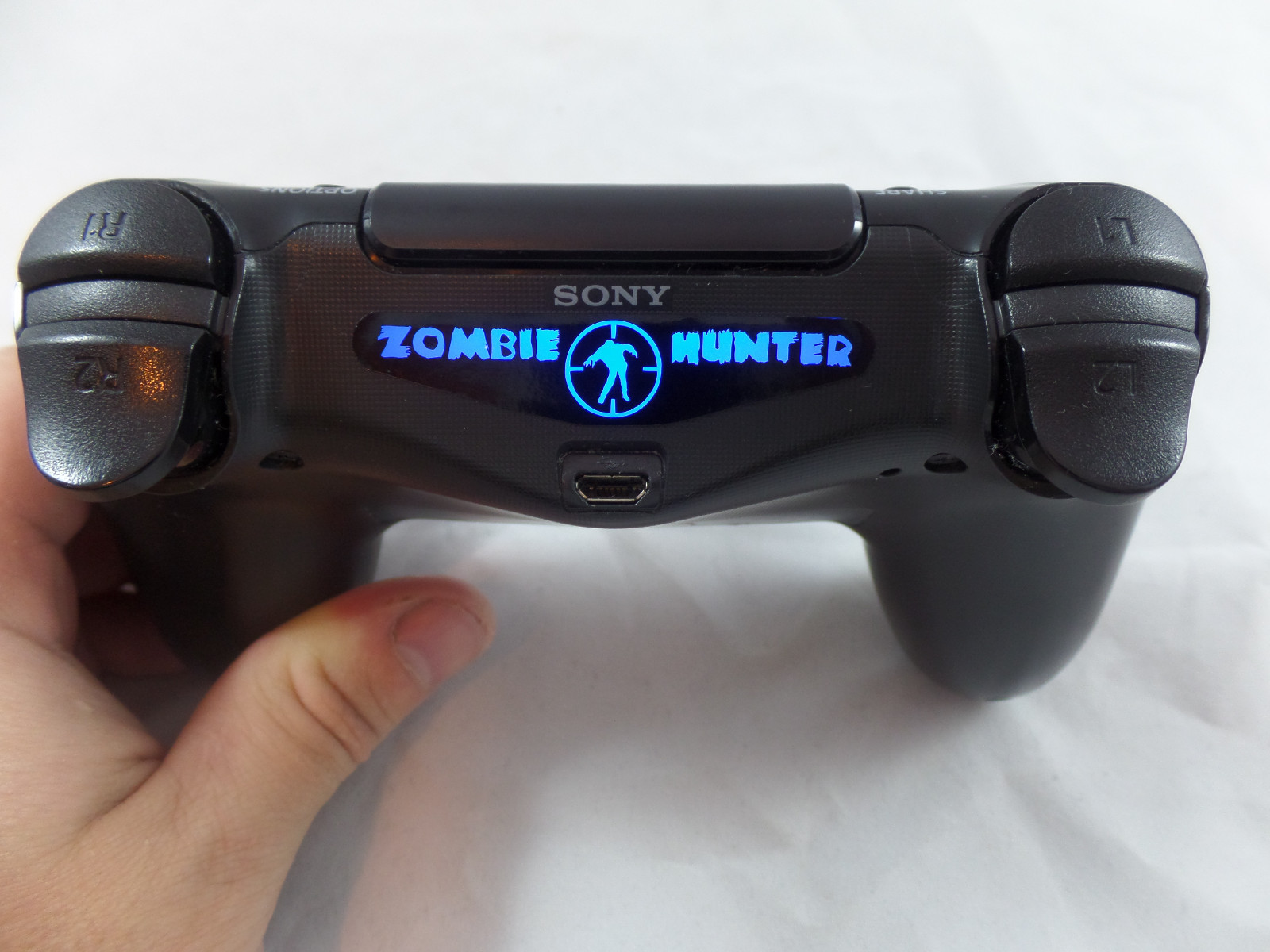 Custom PS4 Controller Target Zombie Hunter Light Bar Decal Sticker