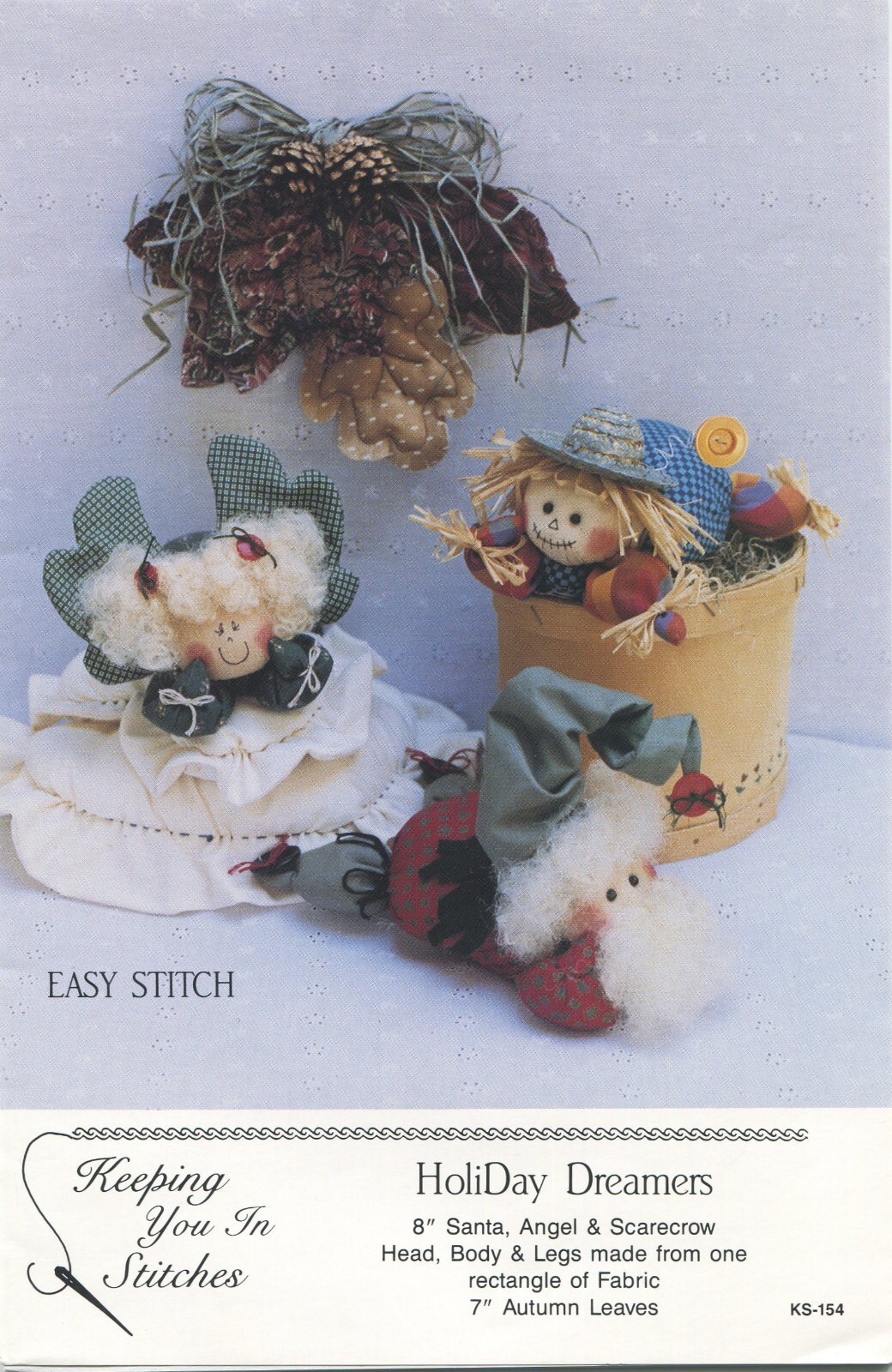 Holiday Dreamers Santa Angel Craft Sewing Pattern Keeping You in Stitches KS154