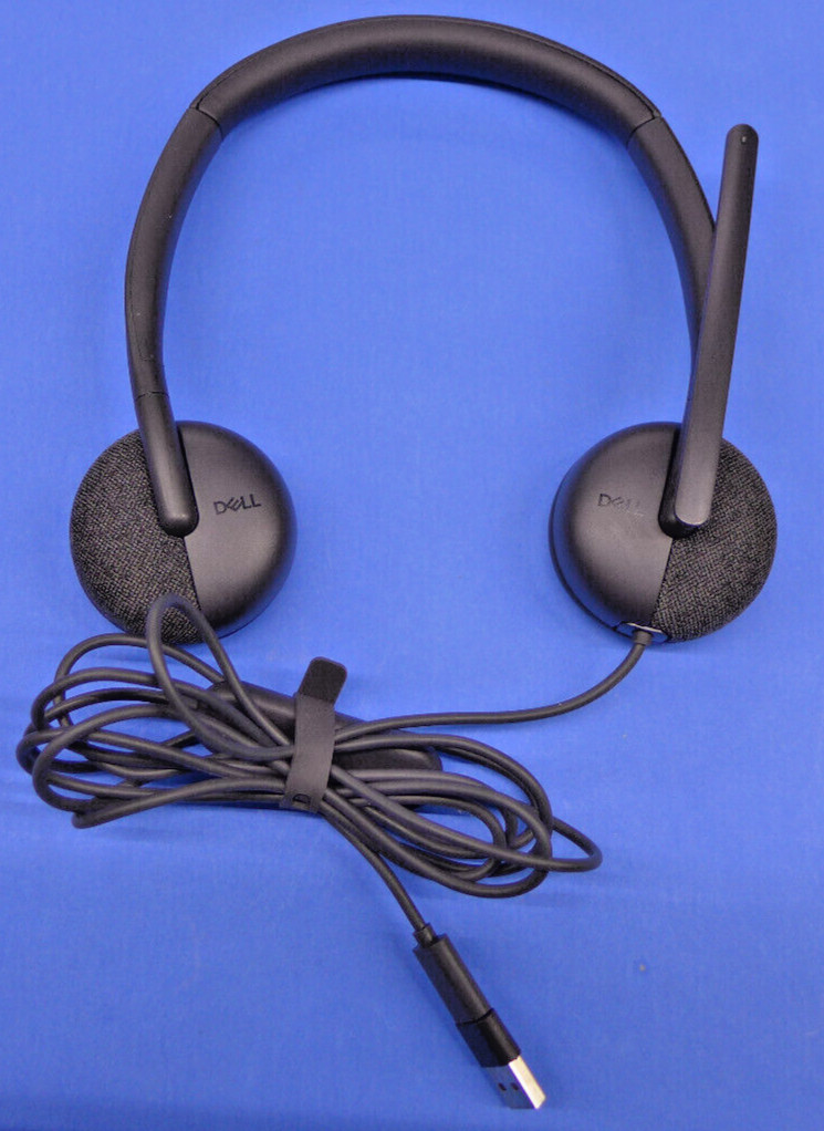 GENUINE Dell Wired Headset w/Noise Cancellation WH3024 P37G2