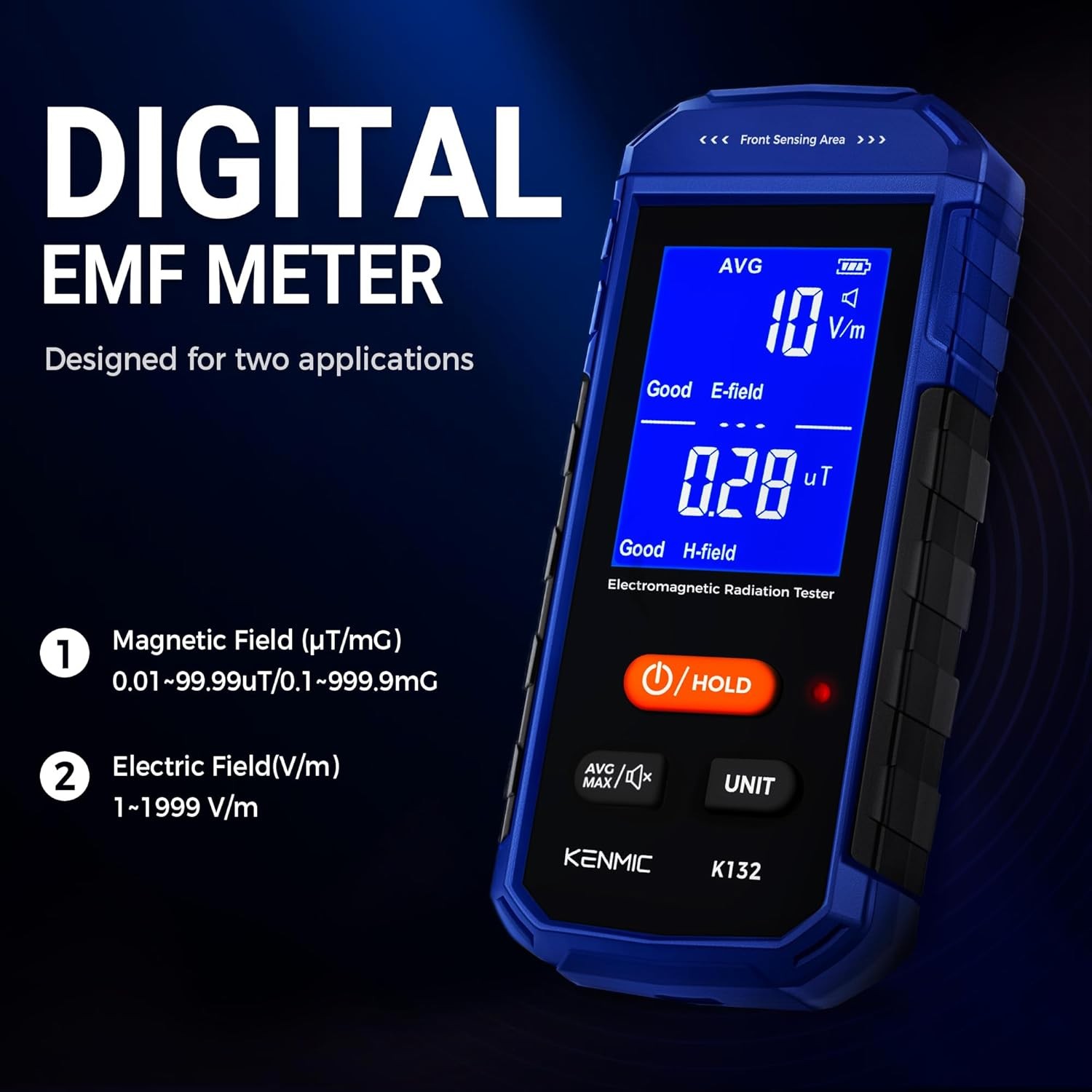 Handheld Digital LCD Rechargeable EMF Meter Detector Device Electromagnetic