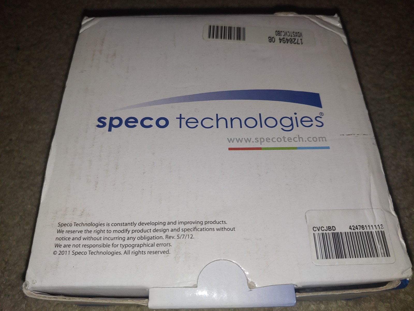 Speco Technologies CVCJBD Small Round Junction Box for Security Dome Camera NEW!