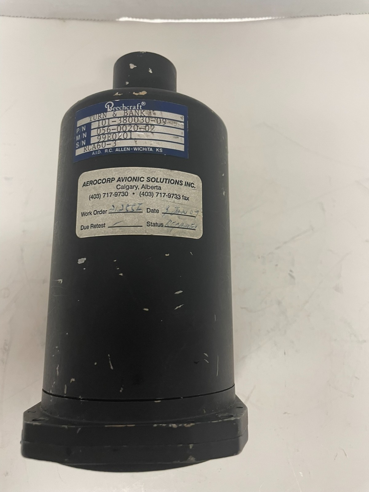 Beechcraft Turn and Slip Indicator 056-0020-02