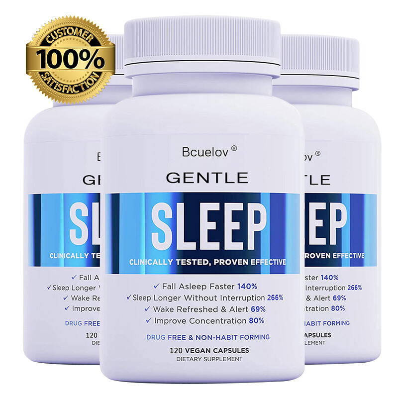 Sleep 120 Caps - Fall Asleep Faster, Wake Refreshed - L-Tryptophan, Magnesium