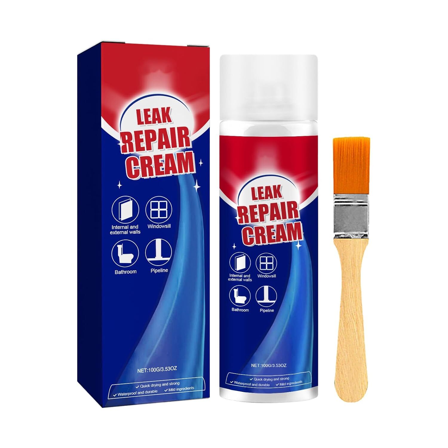 Inbuyus Leak Sealant Spray with Brush,Inbuyus Leak Repair Waterproof Sealant Spr