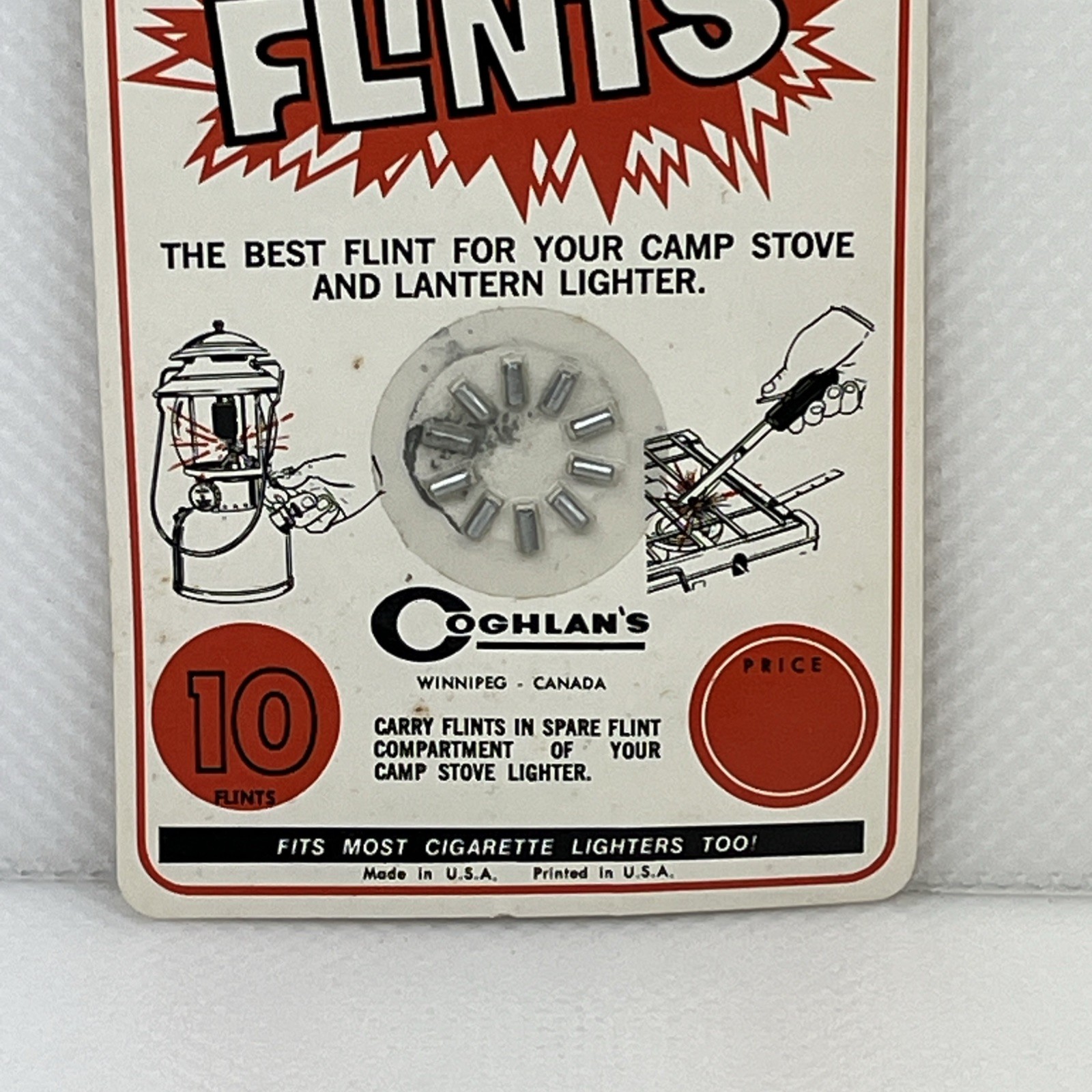 Coghlan's Replacement Flints (10 Count) Camp Stove Lantern Lighter