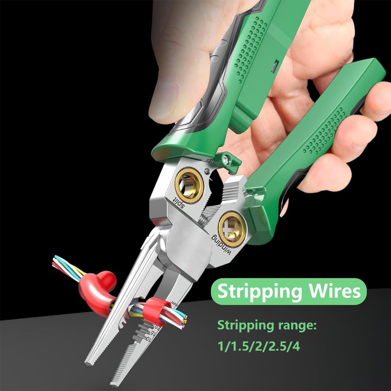 8-in-1 Wire Strippers with Electricity Measurement Function, Multi-Functional...