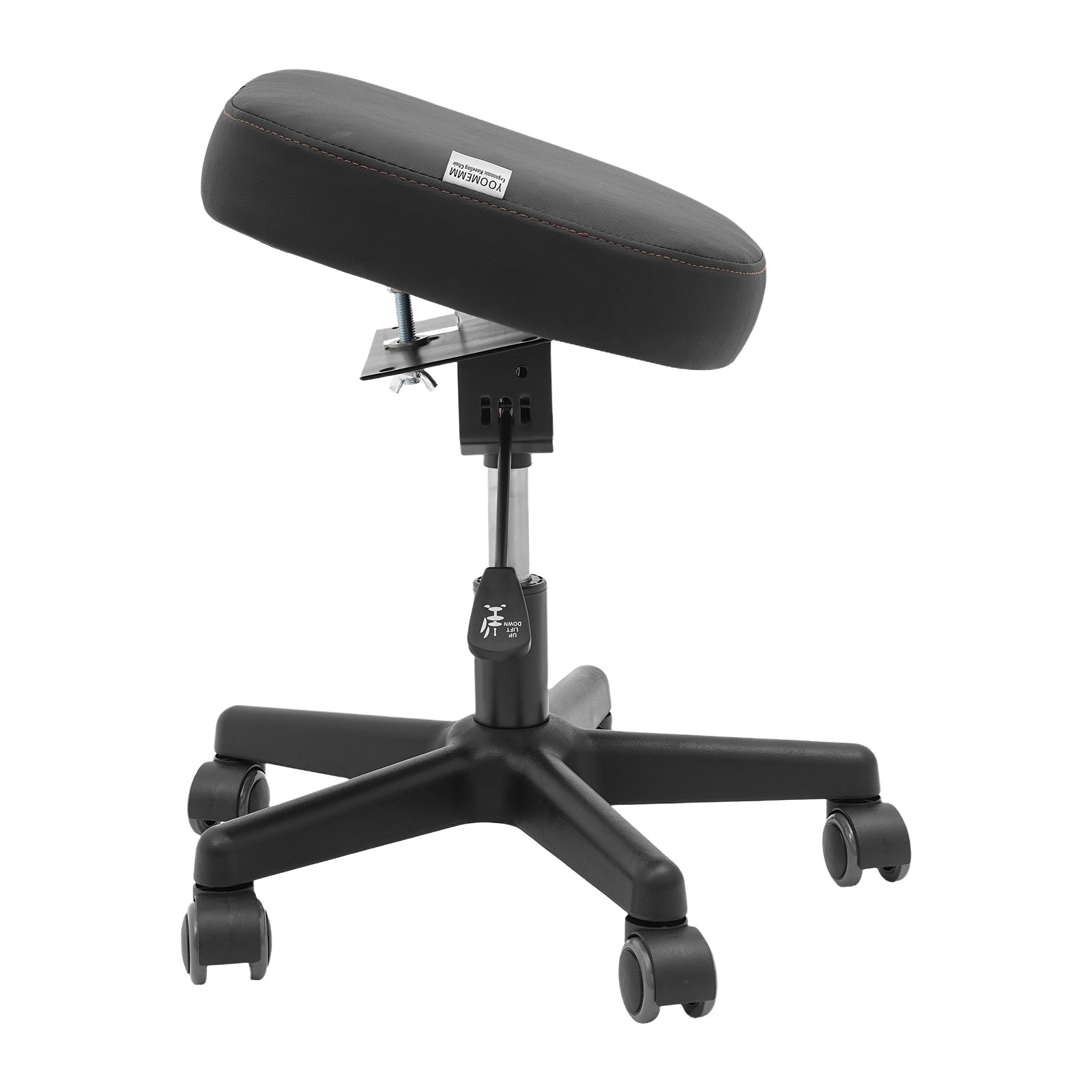 Adjustable Height And Tilt Angle Footrest Stool Ergonomic Foot Stool With Wheels