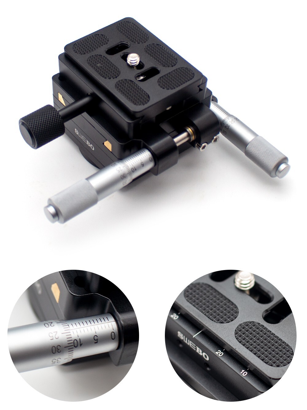 XY Axis Micrometer Fine-tuning Slide Accuracy 0.01MM Macro Displacement Platform