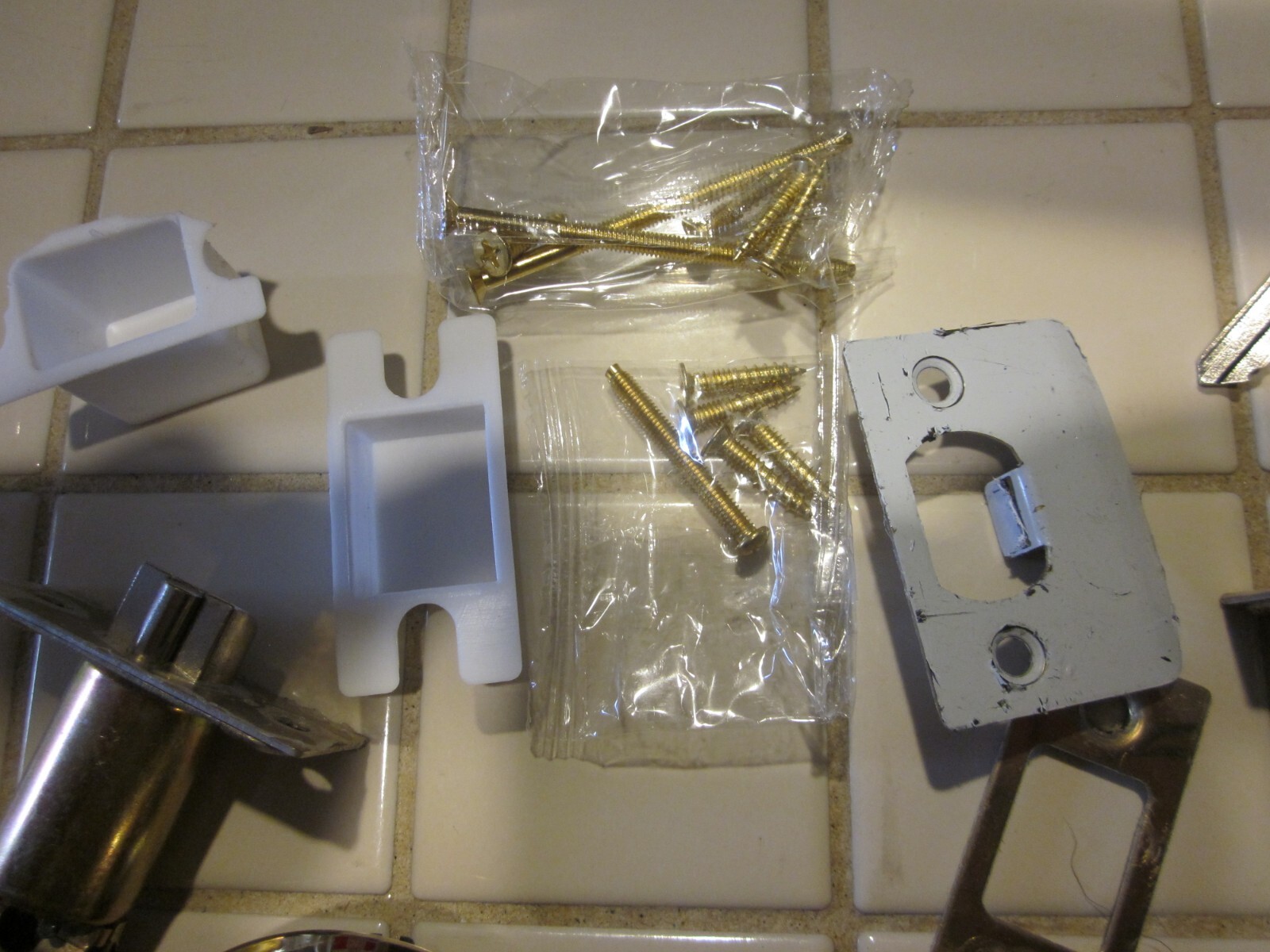 Exterior Front Entry Door Handle Lock Set Round Knob Keyed alike Double Deadbolt