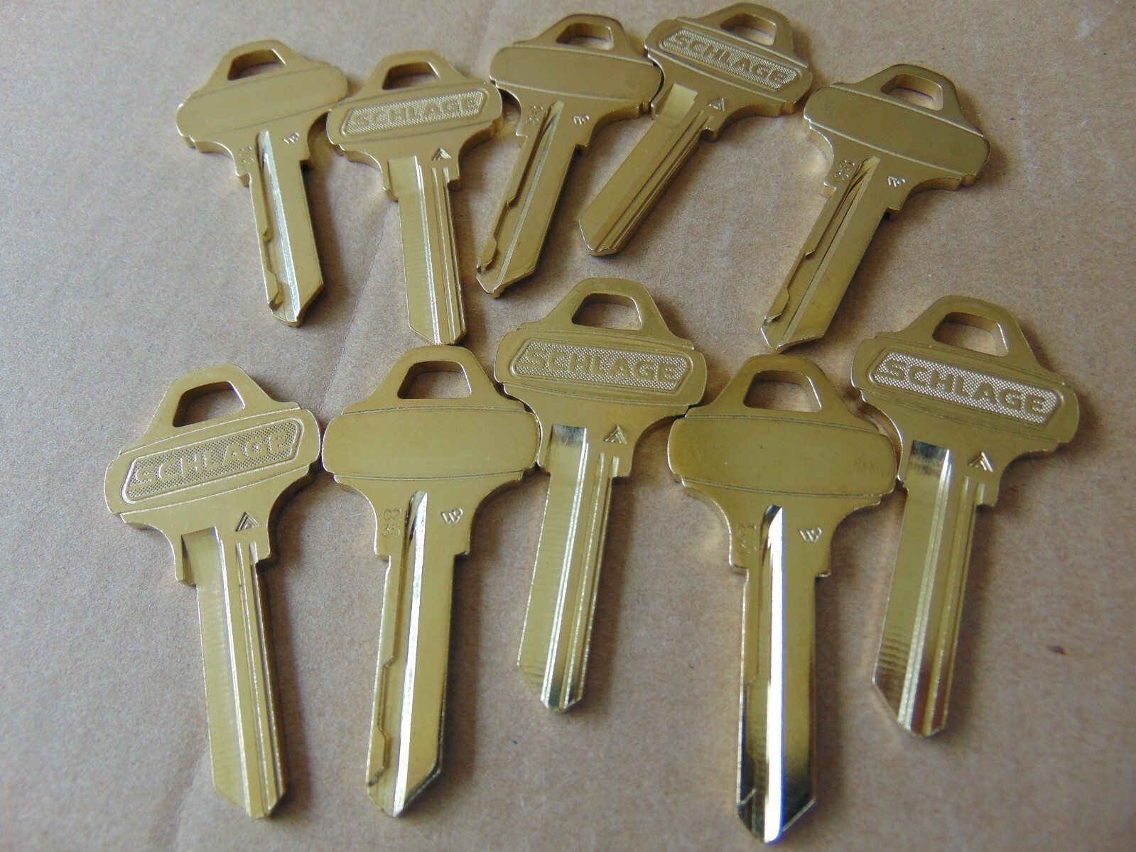 10 KEYS EVEREST SCHLAGE C235 KEYS UNCUT LOCKSMITH