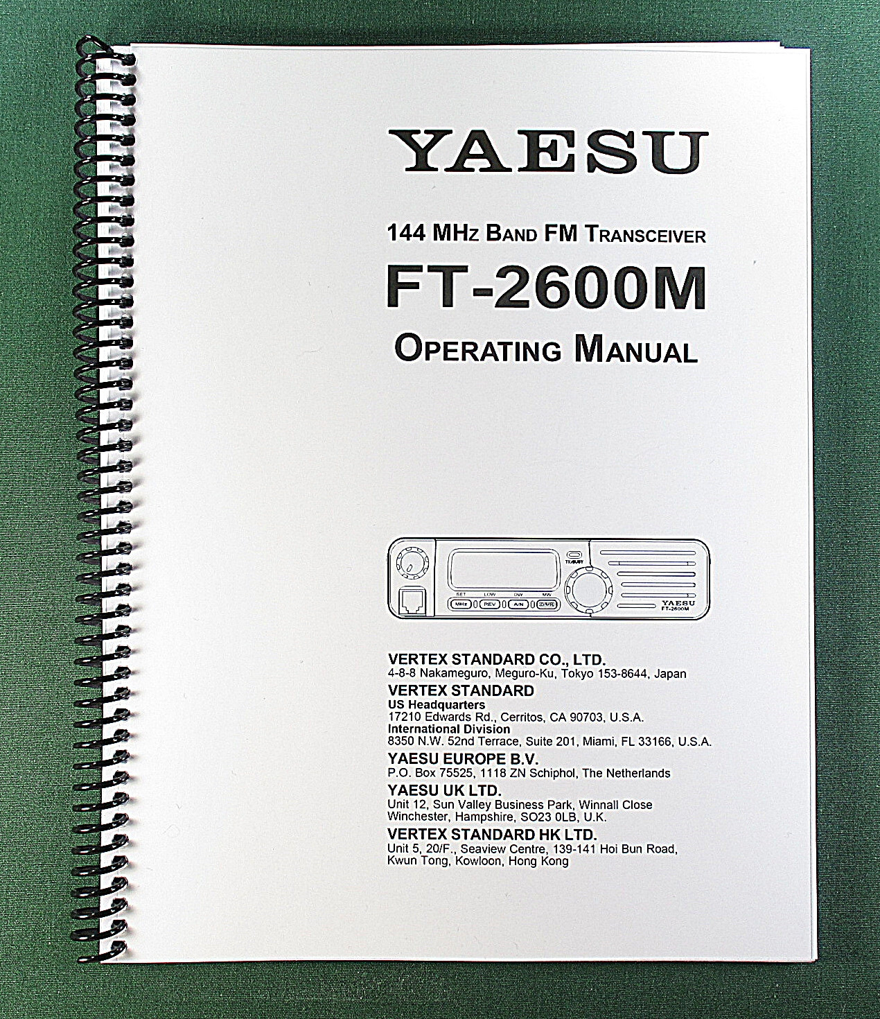 Yaesu FT2600M Instruction Manual: 62 Pages & Protective Covers!
