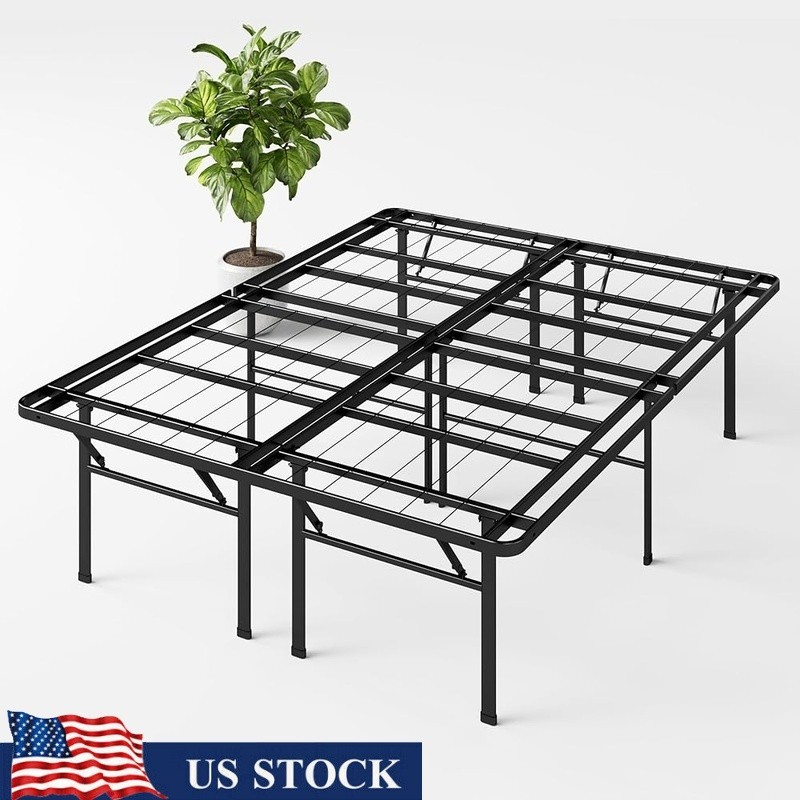 Strong Steel SmartBase Easy Assembly No Box Spring Needed Underbed Storage New