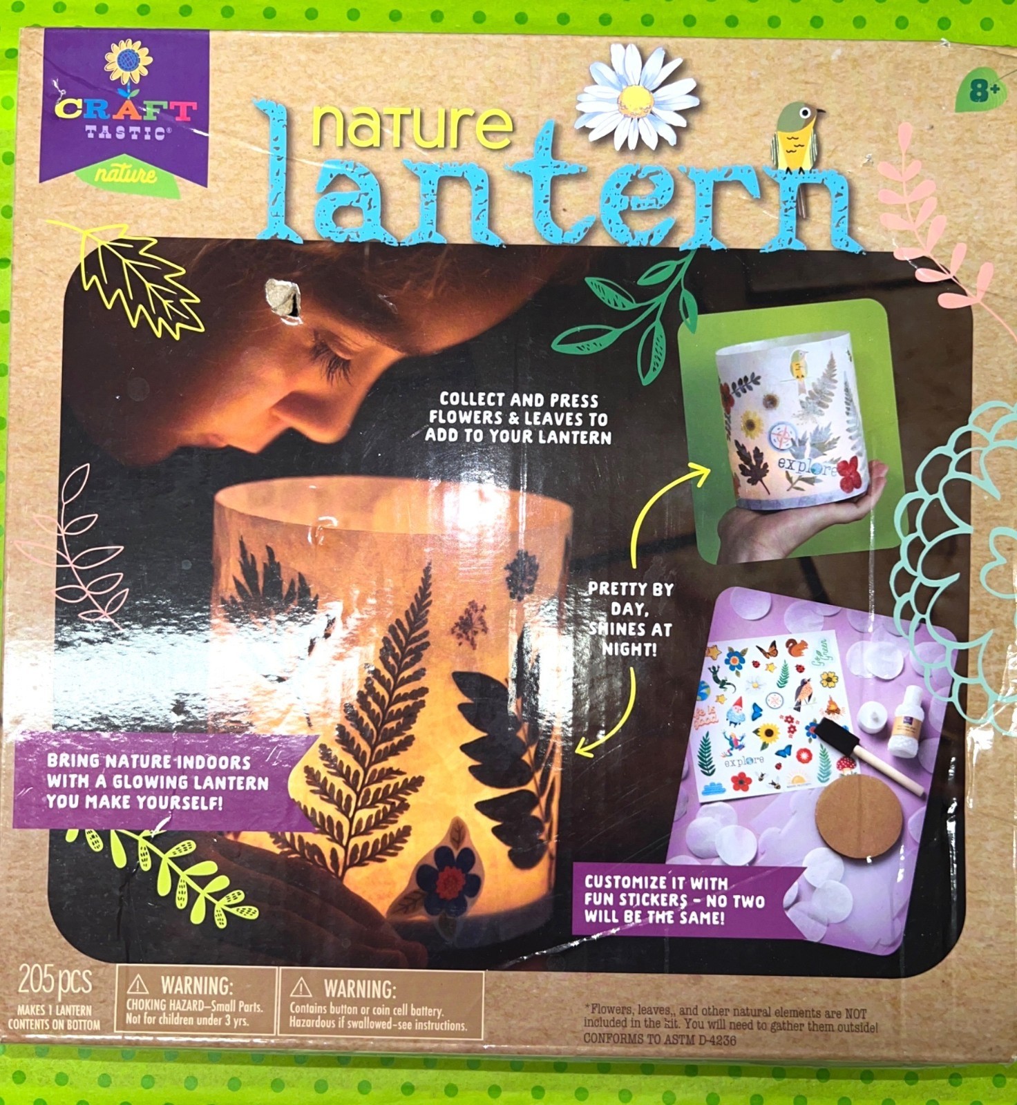 Craft-Tastic Nature Lantern Kit With 205 Pieces For Ages 8+