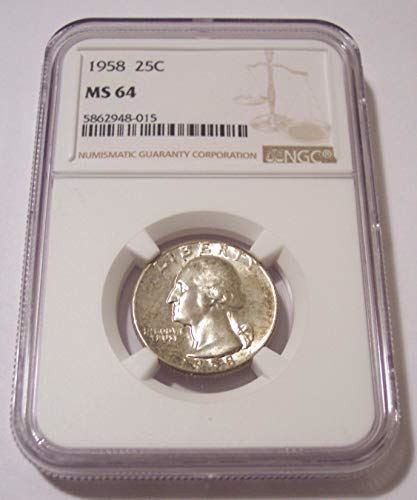 1958 Washington Quarter MS64 NGC