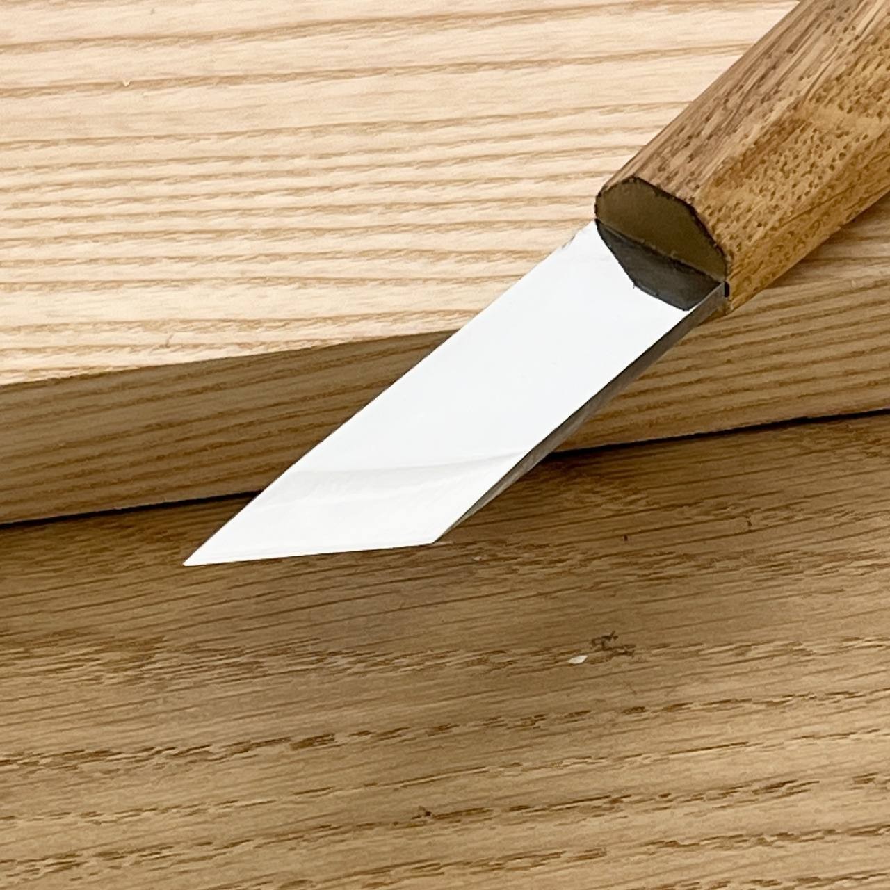 Wood carving knife STRYI Profi for relief, Chip carving knife, Skewed knife