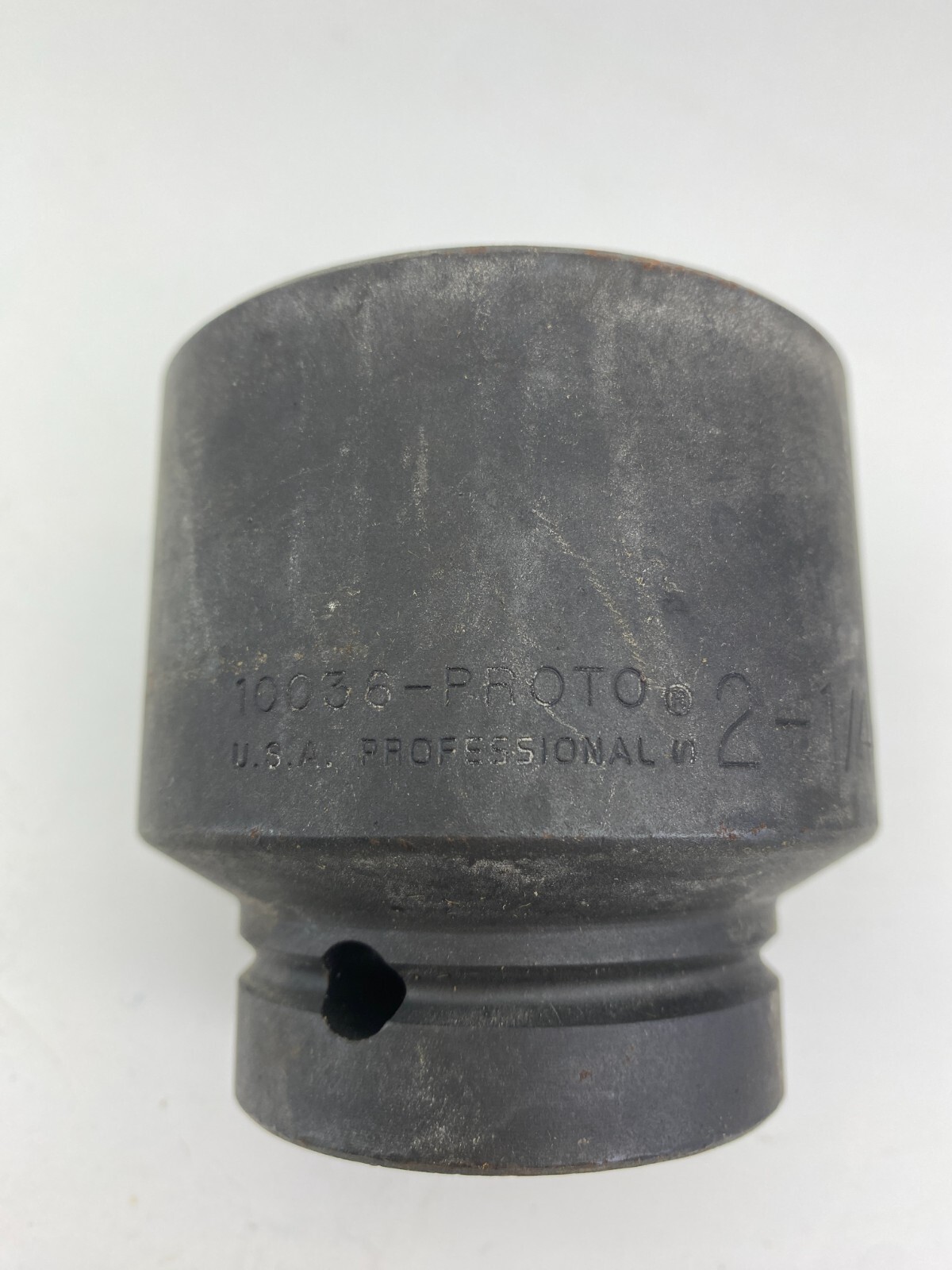 Proto J10036 1" Drive Impact Socket, 6 pt, 2-1/4", Black Oxide, USA made