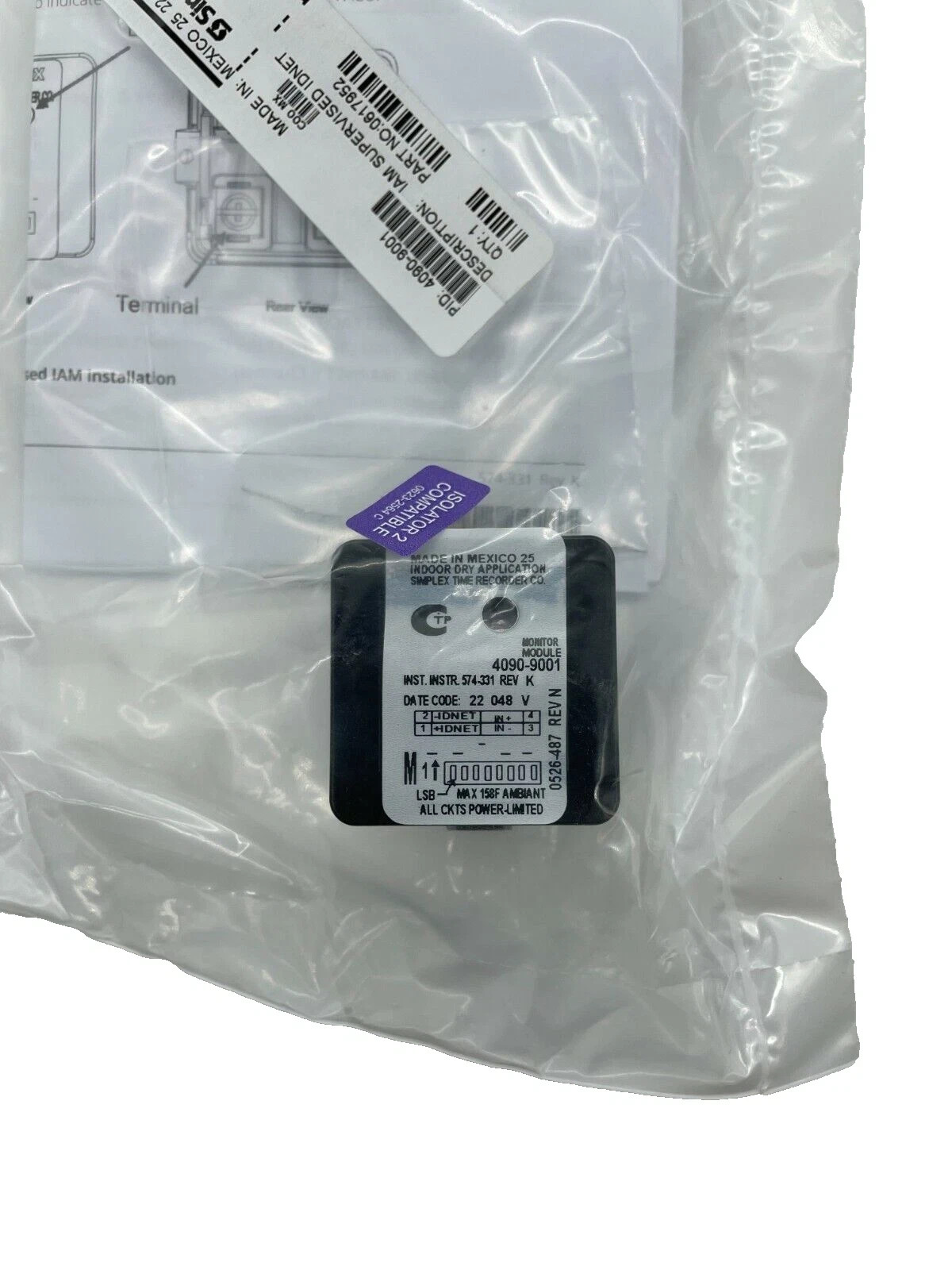 Simplex 4090-9001 Individual Addressable Module - Same Day Shipping (SEALED)