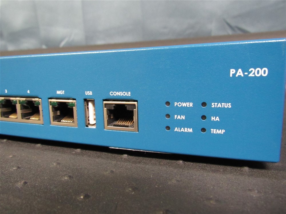 Palo Alto Networks PA-200 Firewall Security Appliance w/ AC Adapter