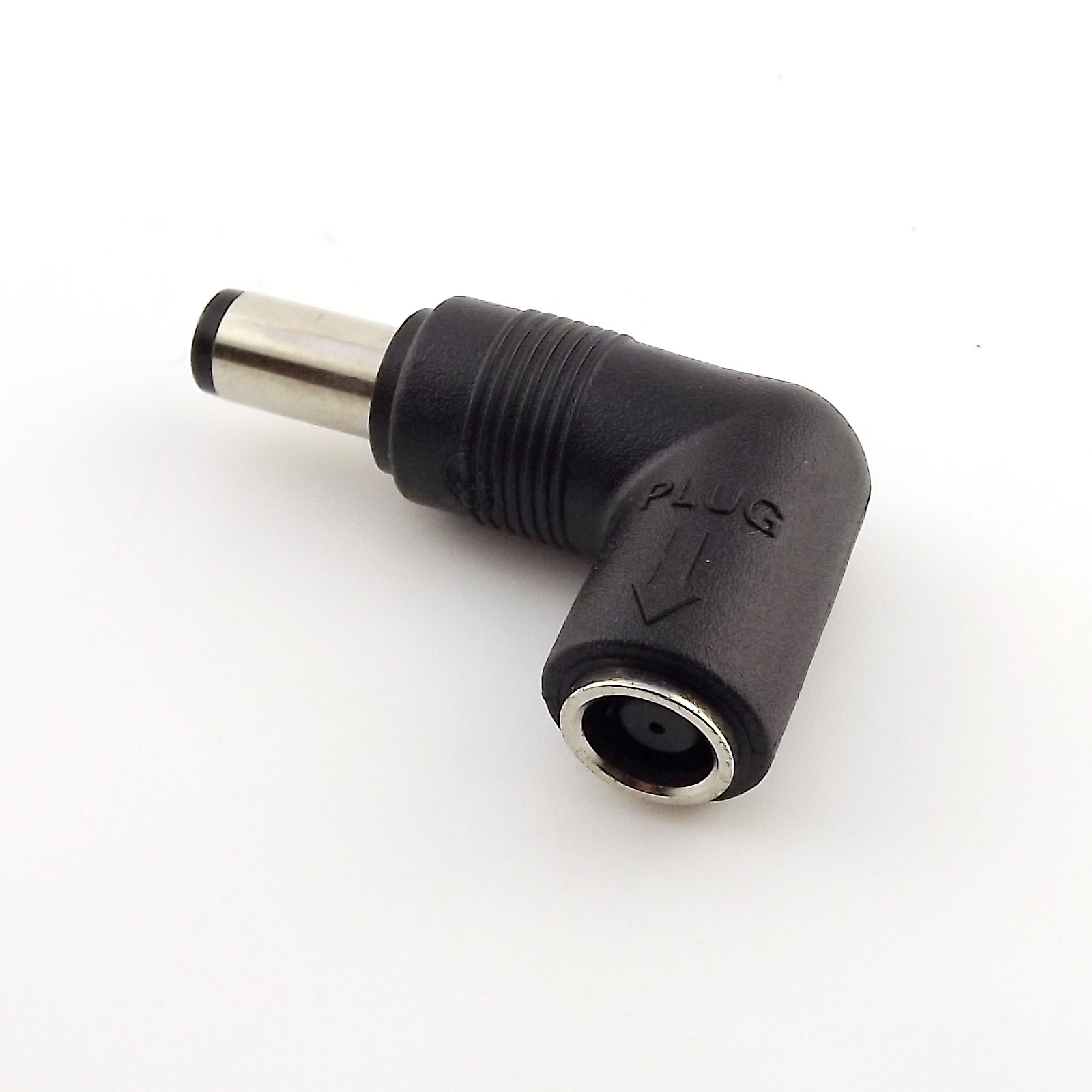 DC Power 7.4 x 5.0mm Female to Male Right Angle Connector Adapter HP DELL Laptop