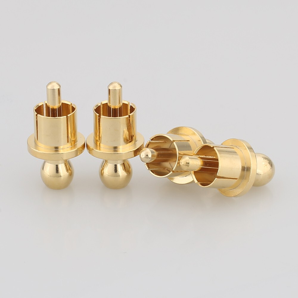 8Pcs Gold Plated Plug RCA Cap Short-Circuit Socket Phono Connector Protect Cover
