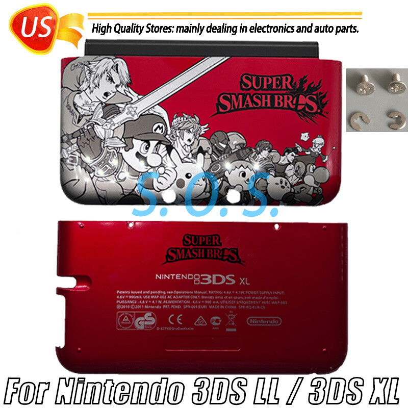 Pattern Top & Bottom Replace For Nintendo 3DS XL 3DS LL Plate housing Shell Case