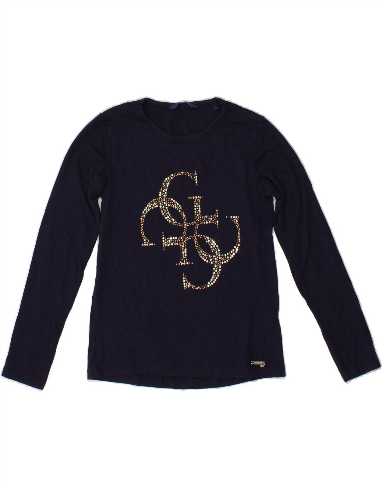 GUESS Baby Girls Graphic T-Shirt Top 18-24 Months Navy Blue BT44