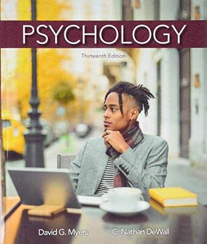 Psychology (High School - Hardcover, by Myers David; DeWall - Very Good z