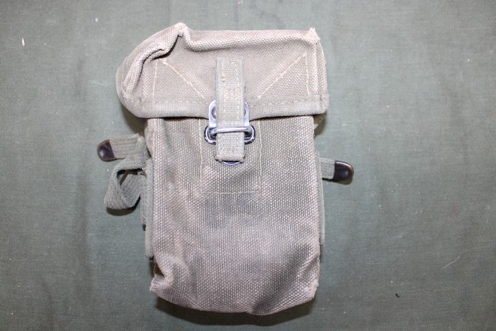 US Military Issue Vietnam Era .223 7.62 308 Rifle Magazine Clip Pouch Canvas J92