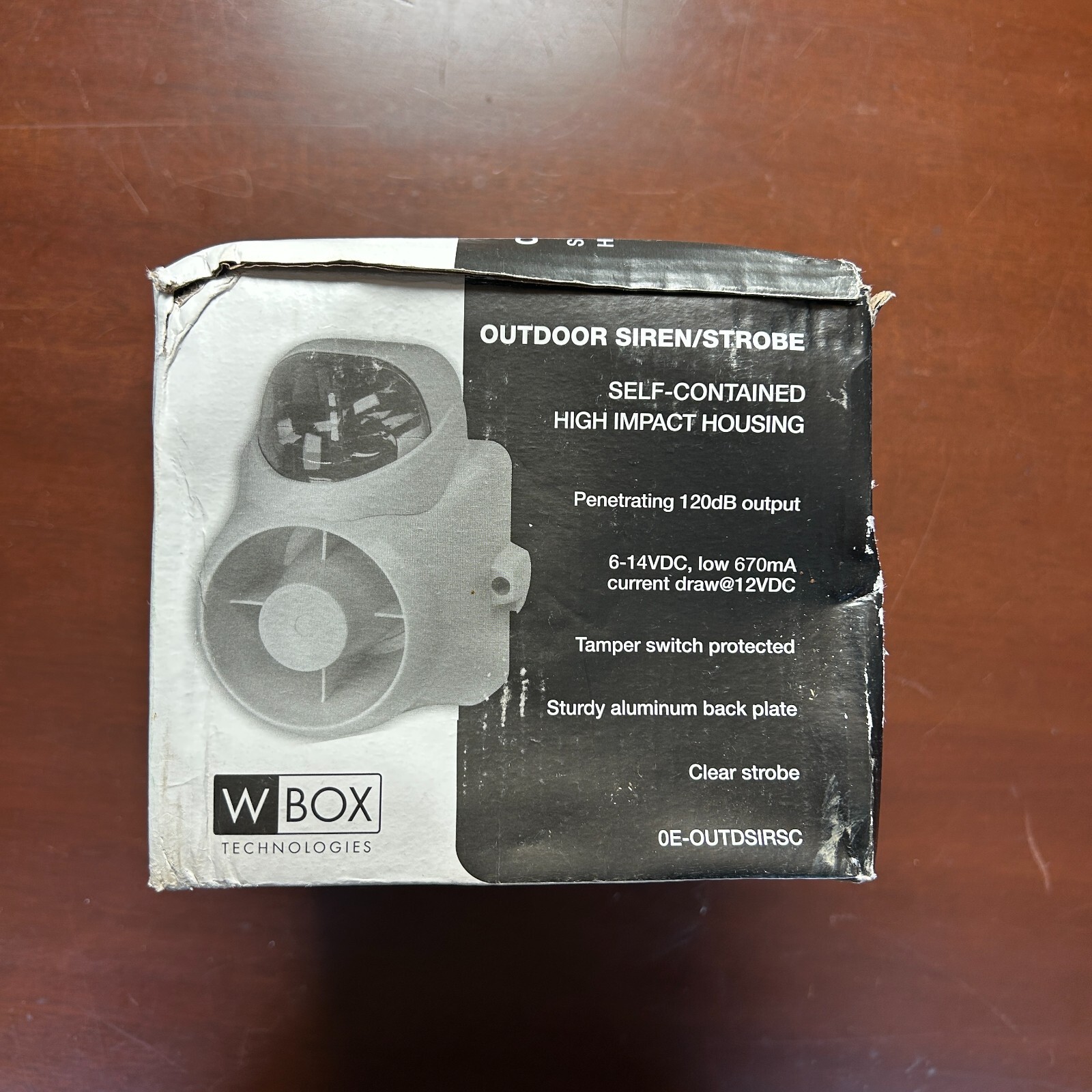 ADI Pro 0E-OUTDSIRSC Indoor/Outdoor Self Contained Siren/Clear Strobe Brand New!