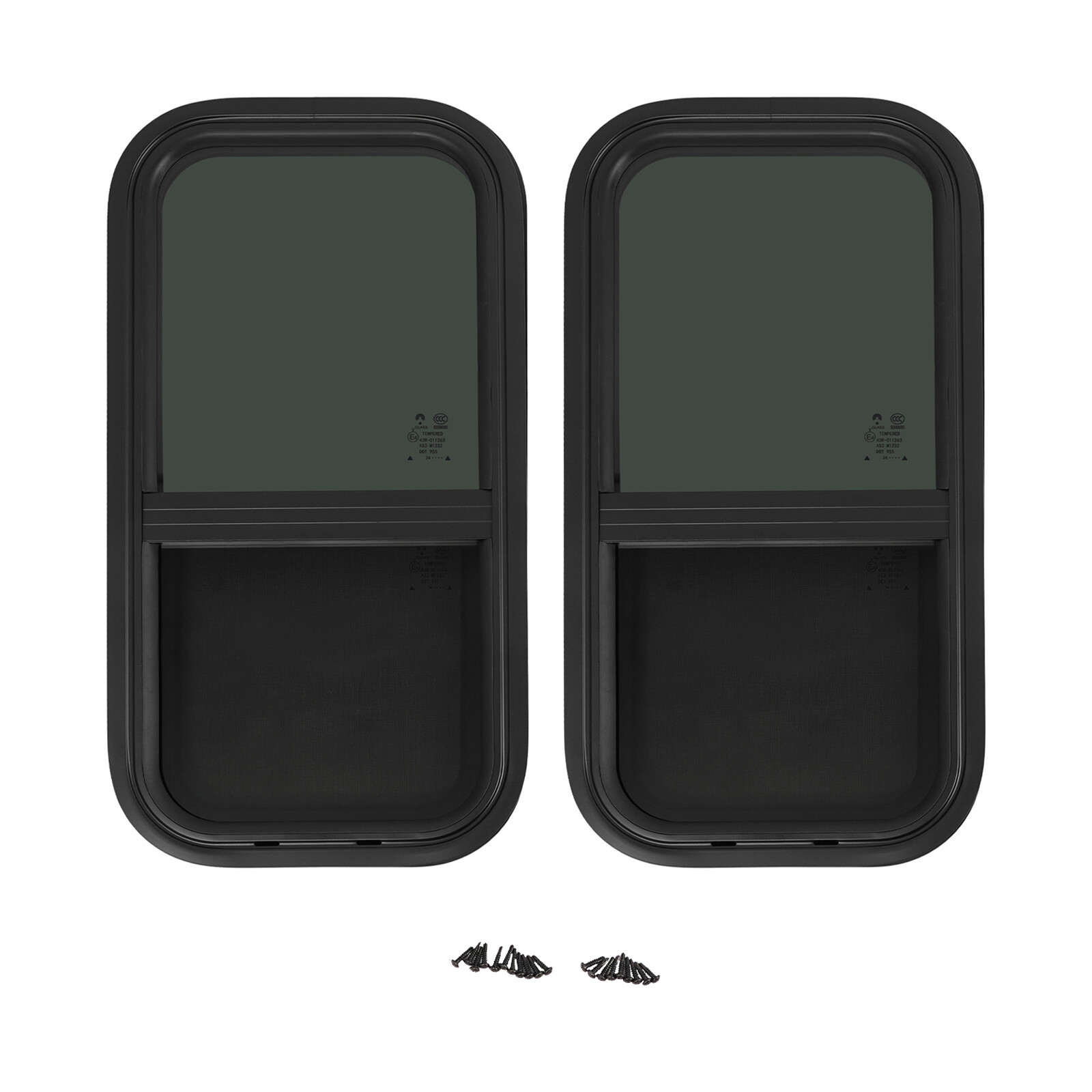 RV Window, 2 PCS RV Windows, RV Vertical Slide Window