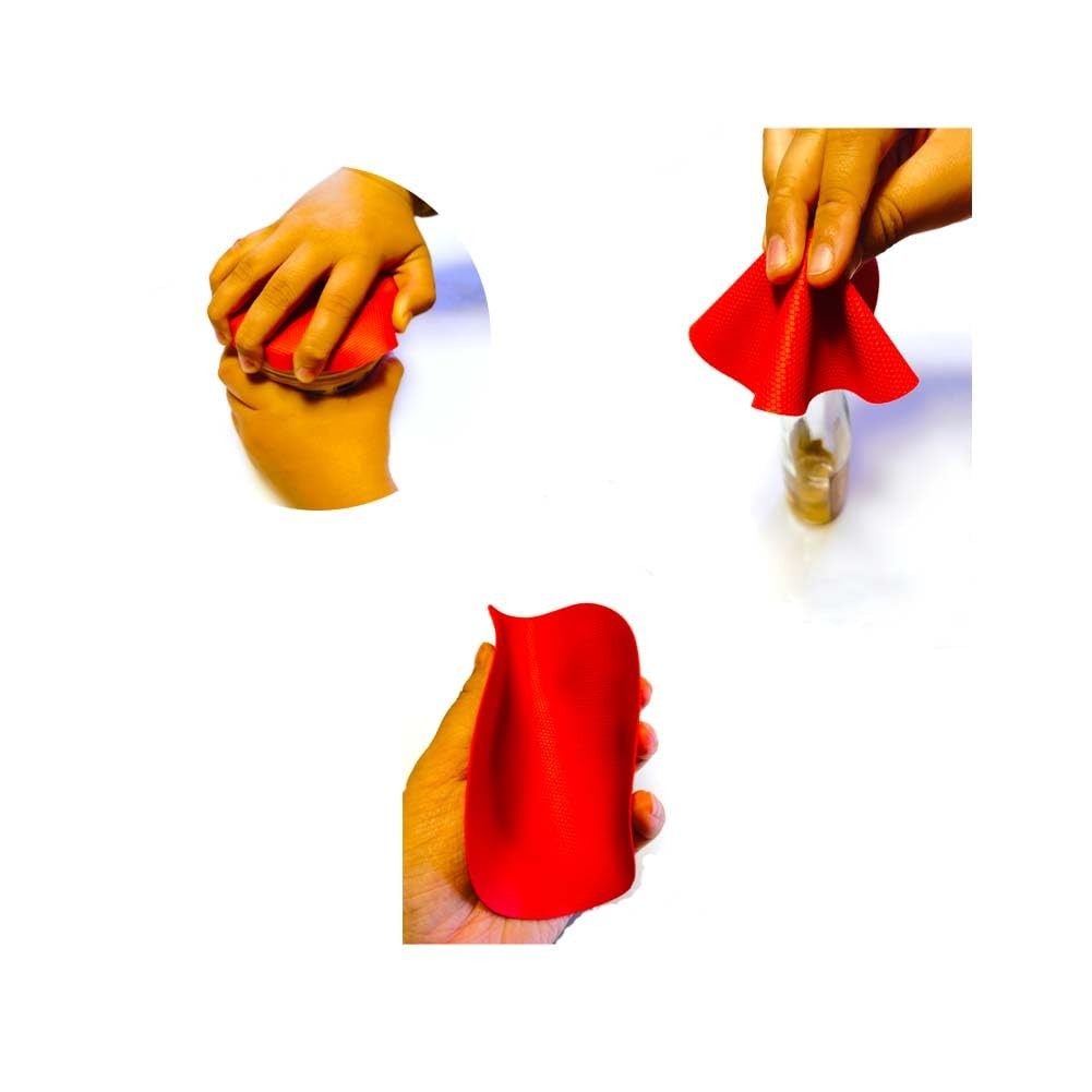 4pcs Rubber Jar Opener Bottle Gripper Non Slip Pad Multi function Can Opener for