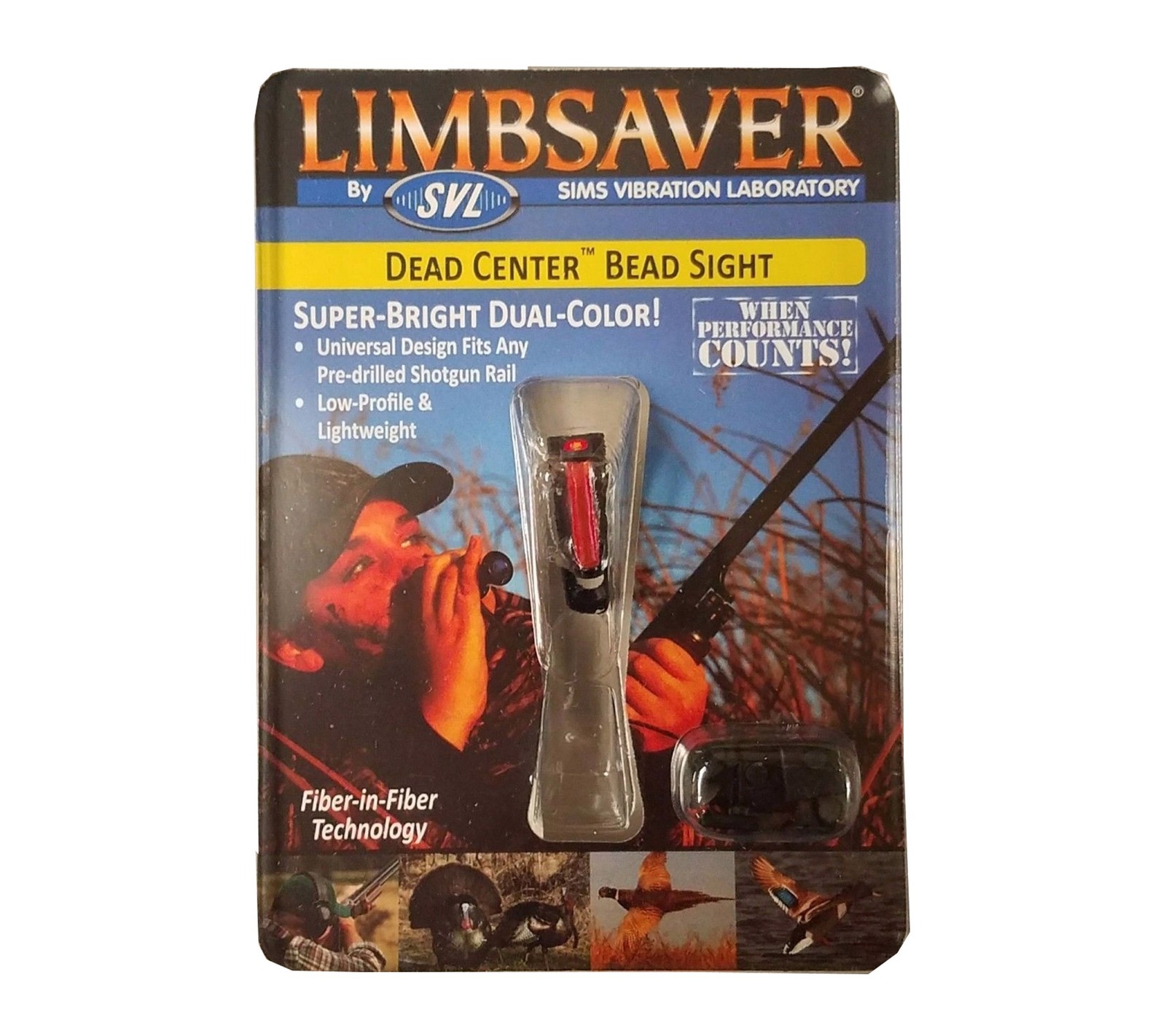 Limbsaver Dead Center Bead Shotgun Sight RED/YELLOW FIBER #12225