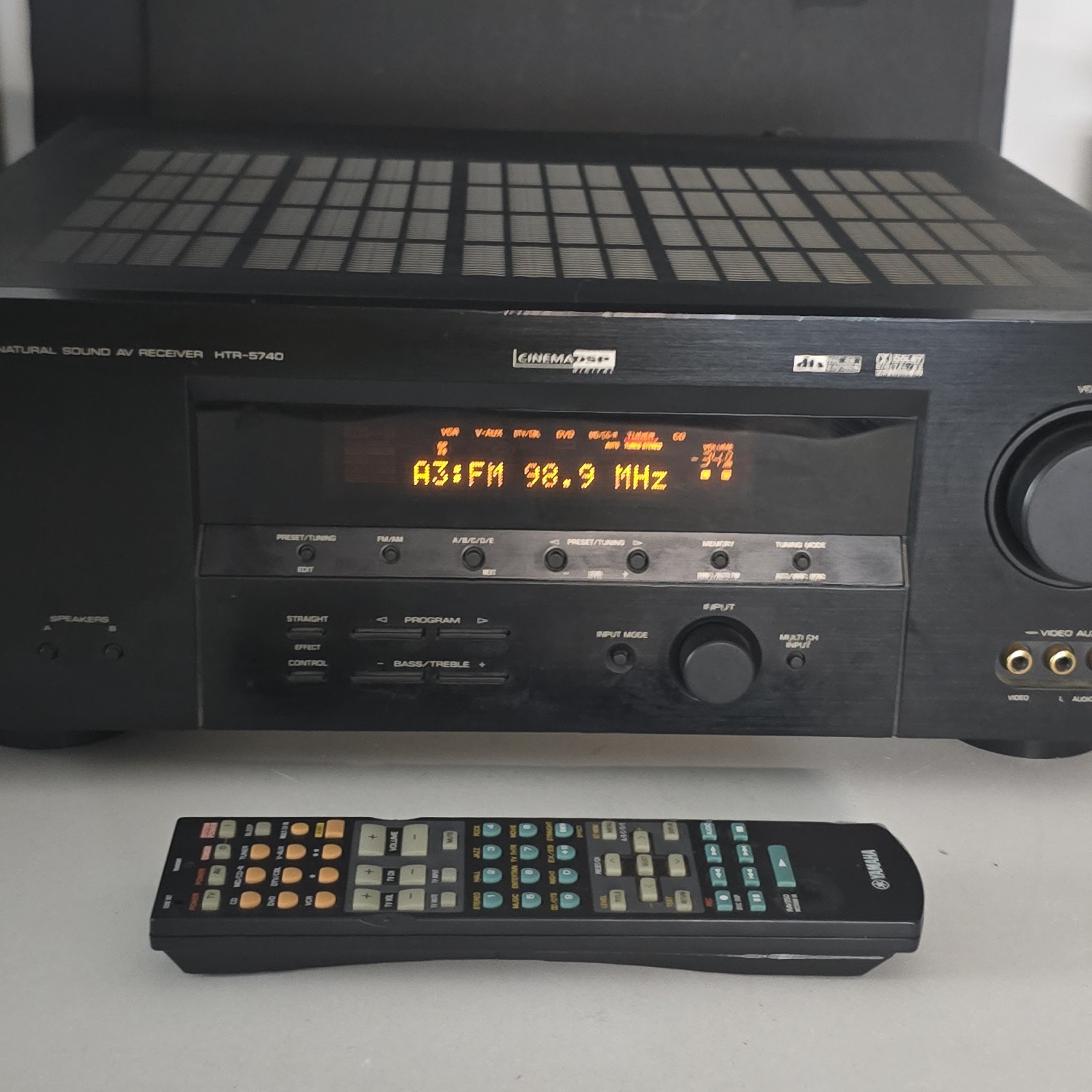 Yamaha HTR-5740 6.1-Channel Receiver bundled w/Remote READ