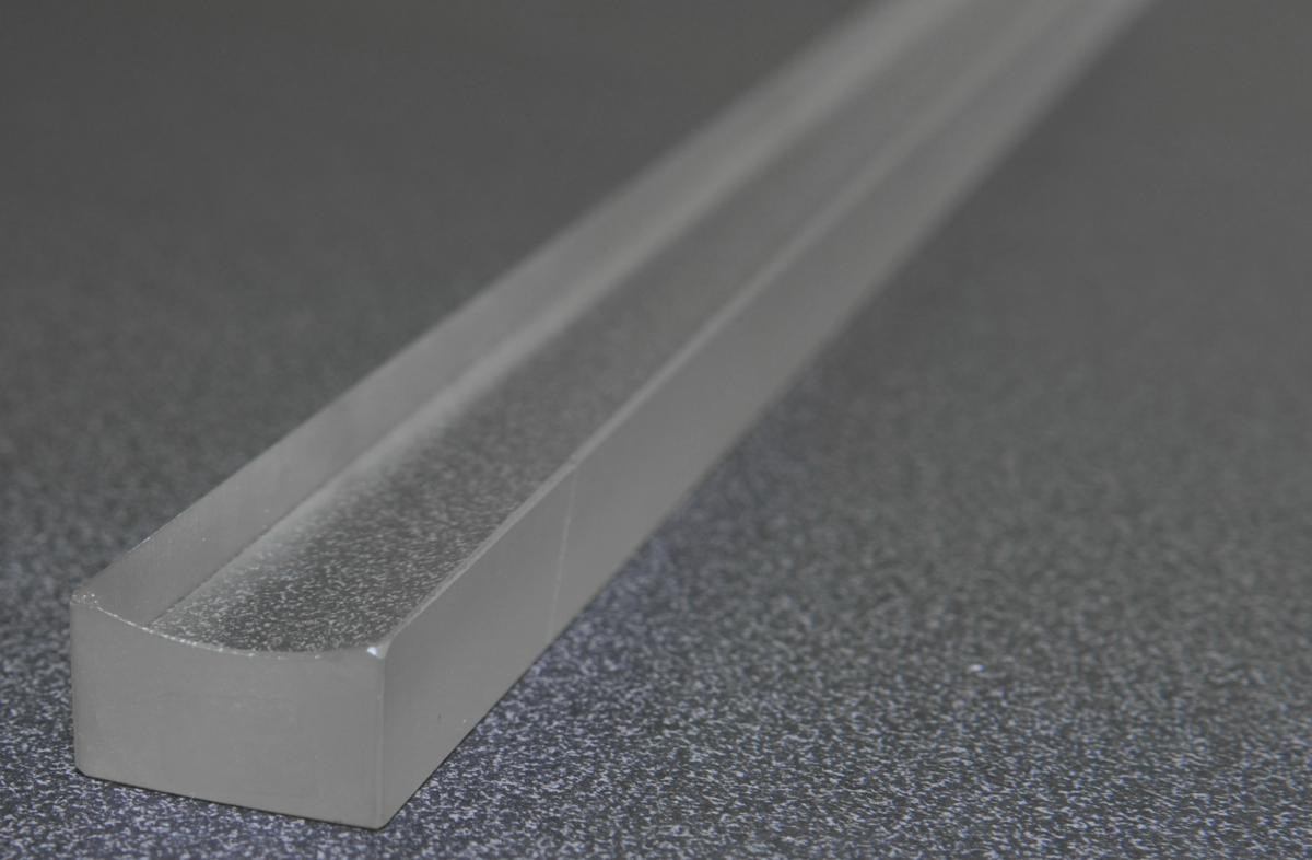 VERY LONG (16.75") CYLINDRICAL PLANO CONCAVE LENS, MgF2 Coating