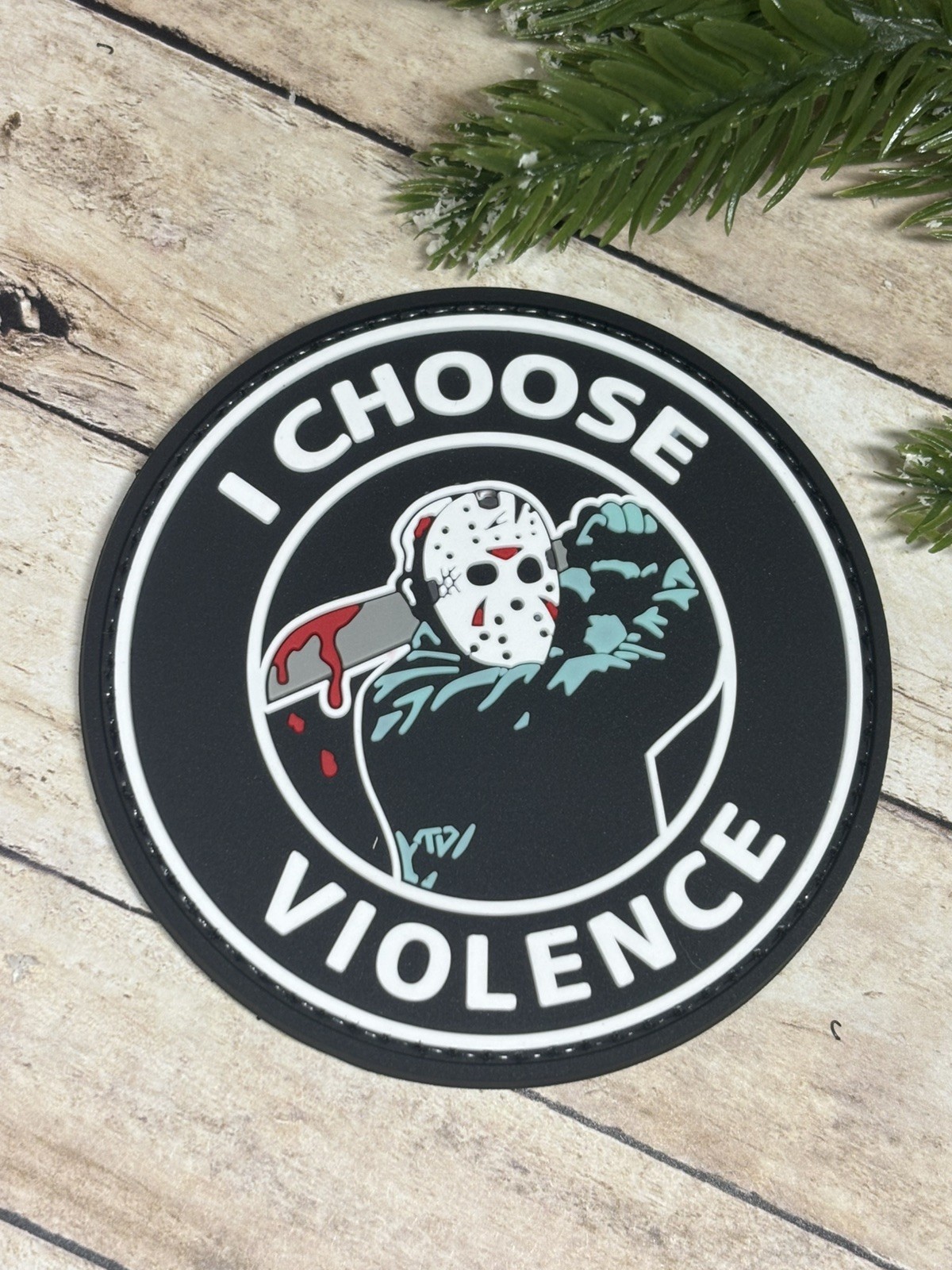 Tactical Patch- Jason Patch - I Choose Violence Halloween PVC Friday 13th Patch