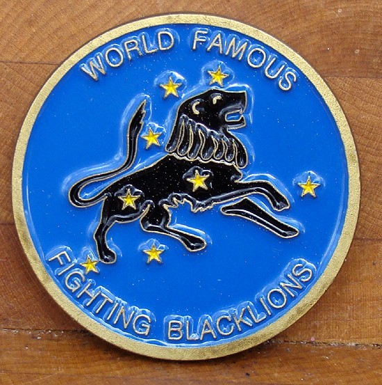 VF-213 Fighting Blacklions F-14 Tomcat Squadron Challenge Coin