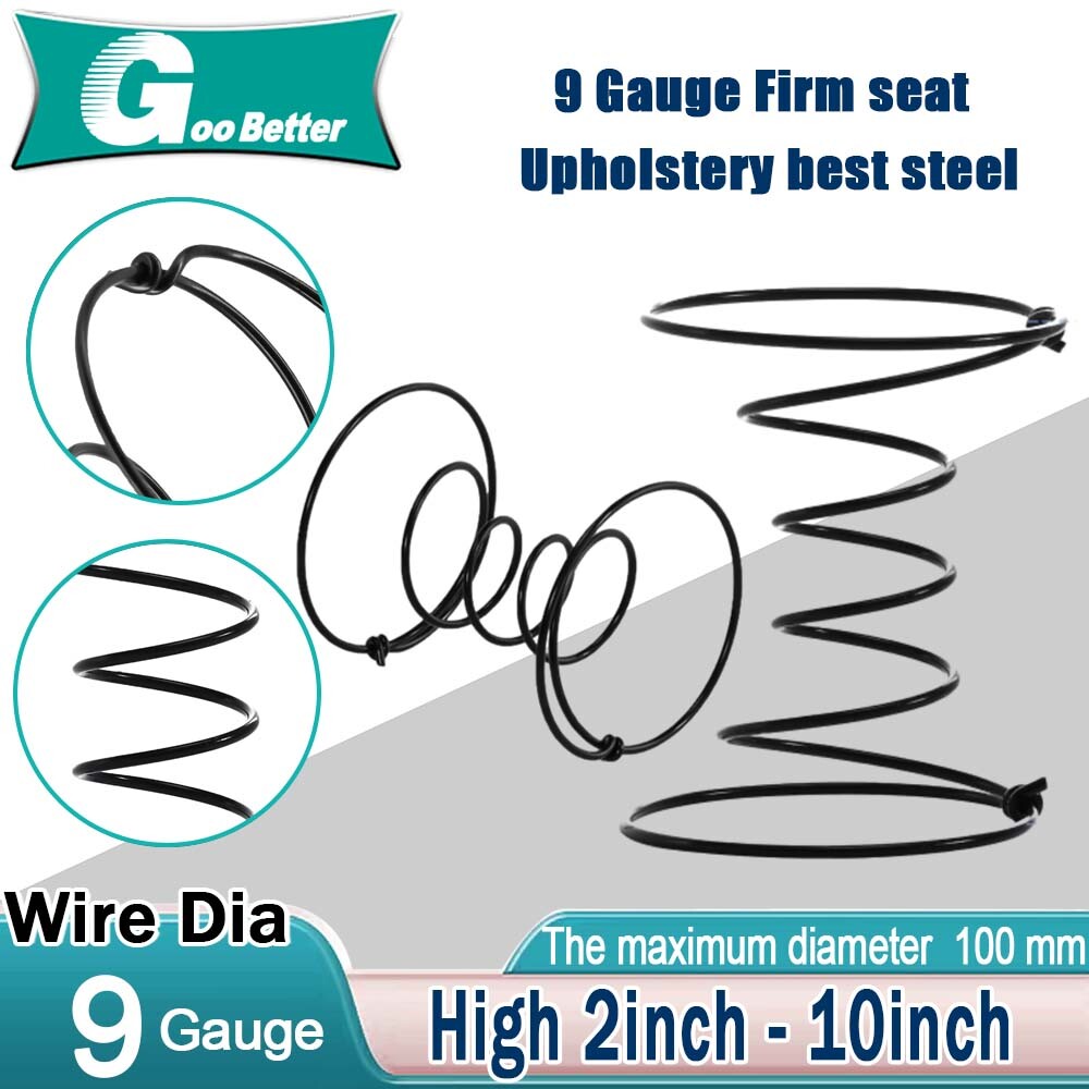 Upholstery Spring Double Cone 9 Gauge Firm Seat Or Back 2" 3“ 4“ - 10" Aall size