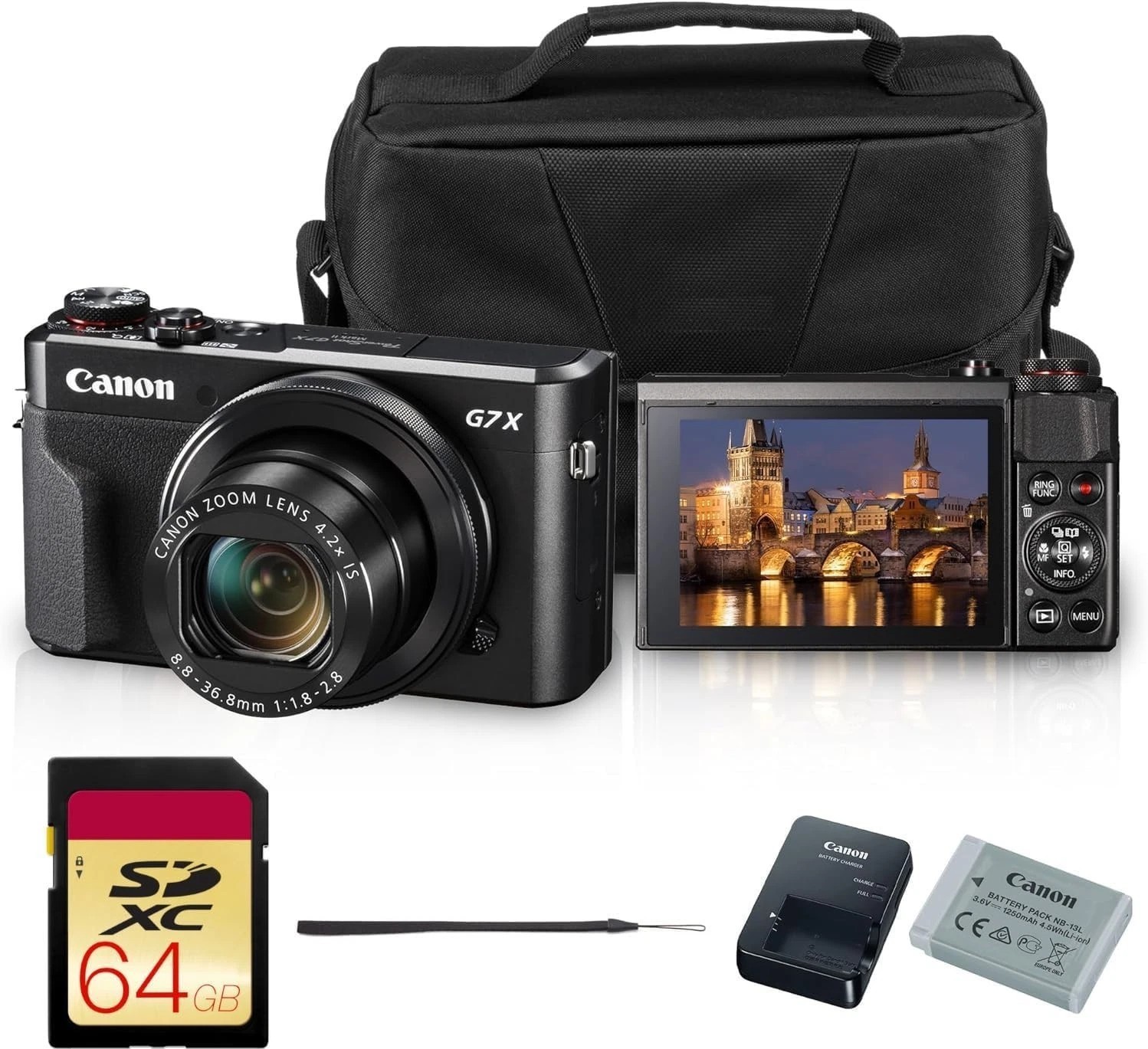 Canon PowerShot G7 X Mark II 20.1MP Compact Camera - Black