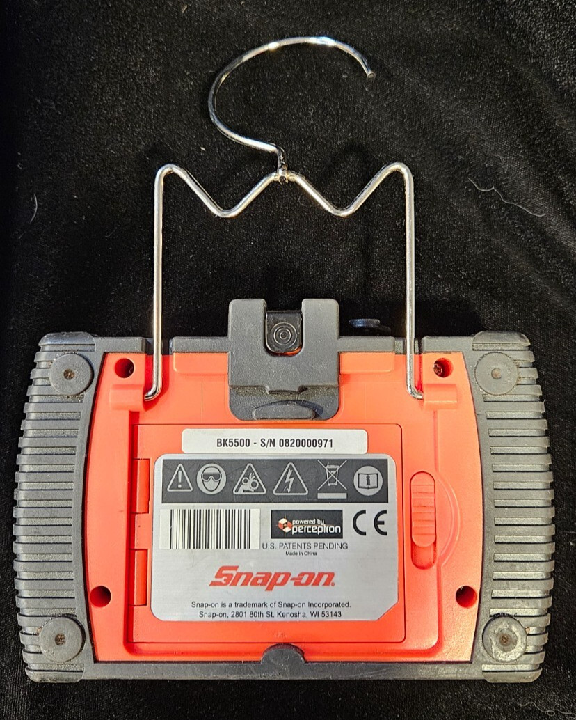 Snap On Tools BK5500 Visual Inspection Device Bore Scope Camera, Displ with Case